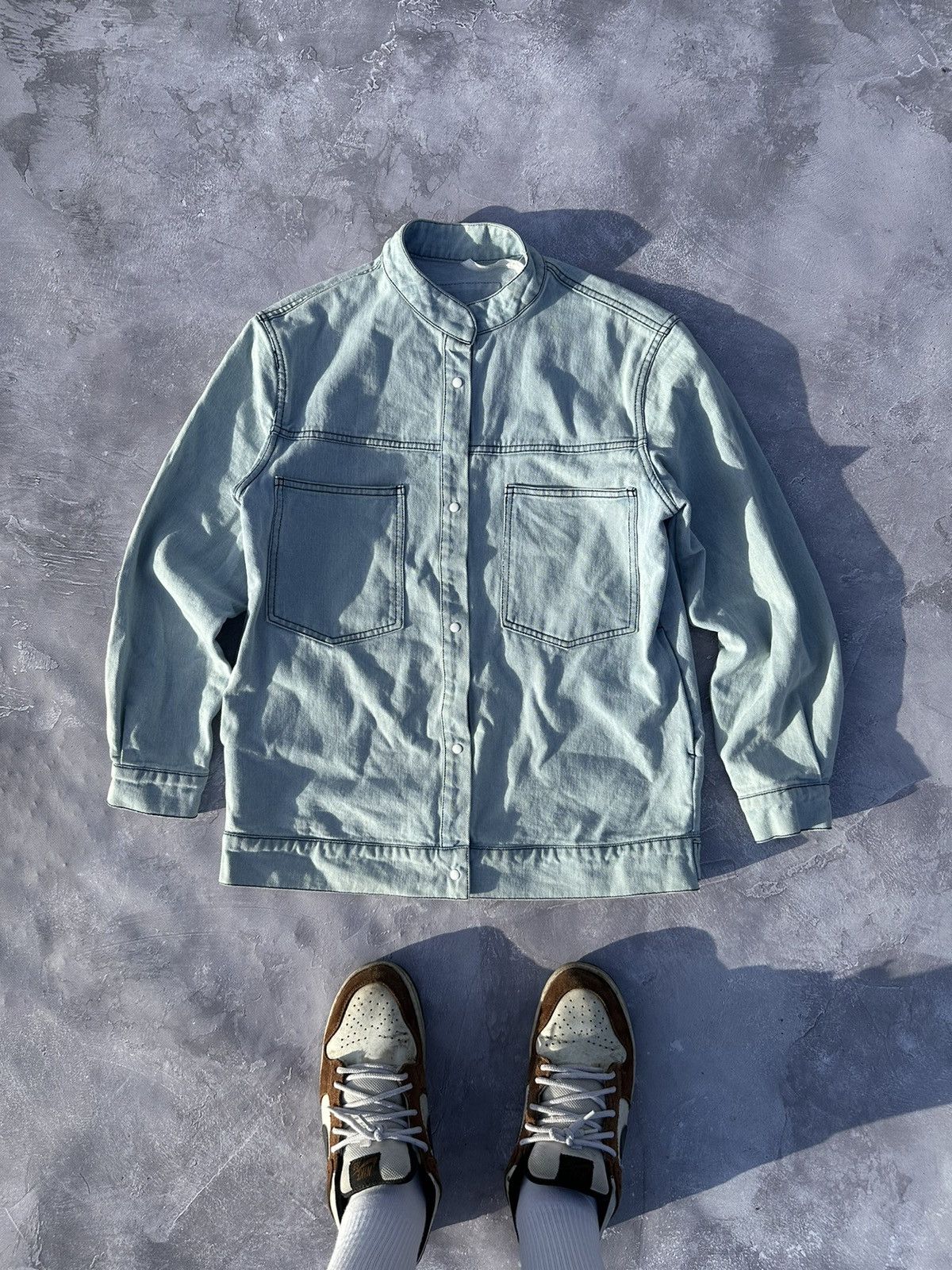 image of Send Offer Japan ' Blue Denim Jacket, Men's (Size Medium)