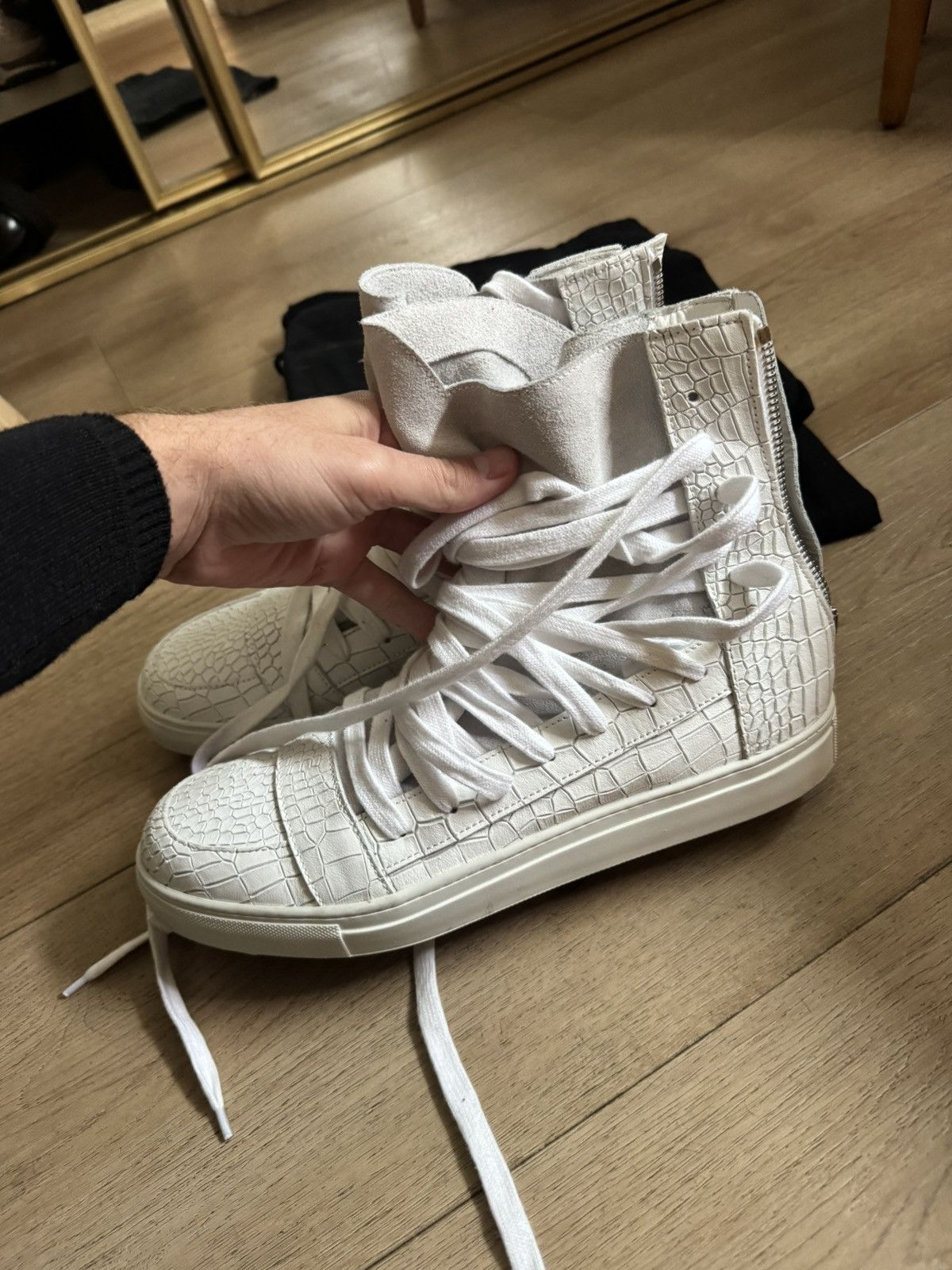 Kris Van Assche KVA (Kris Van Assche) Multilace Sneakers Size US 12 / EU 45 - 3 Thumbnail