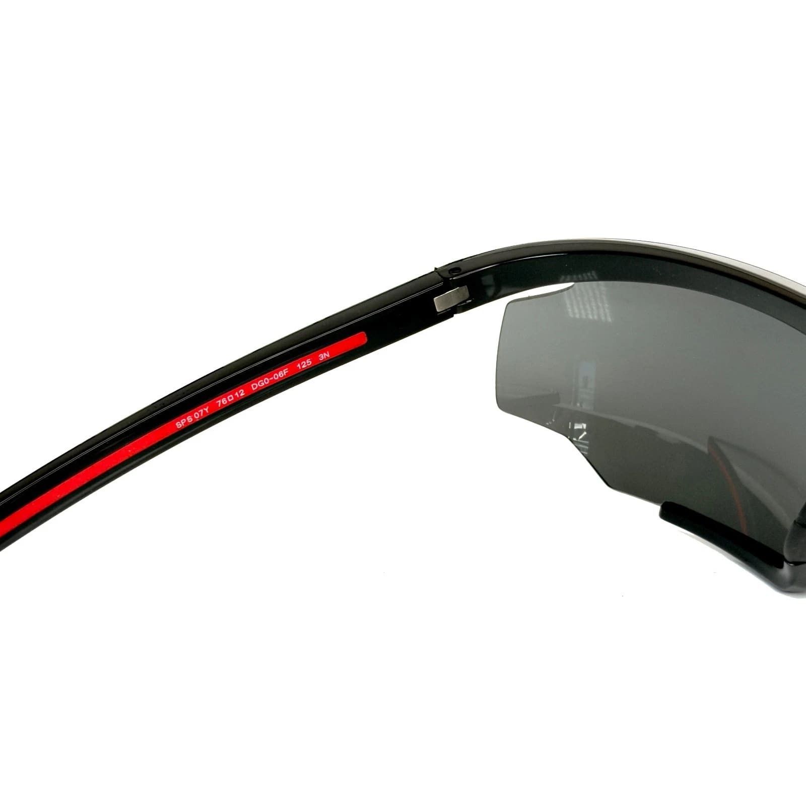 Prada PRADA LINEA ROSSA ACTIVE 07Y Black Rubber Sport Mask PS07YS Size ONE SIZE - 4 Thumbnail