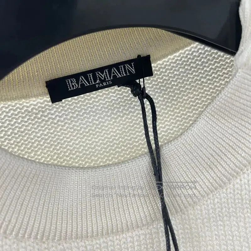 Balmain Balmain Striped Knit Sweater for Women . Size S / US 4 / IT 40 - 4 Thumbnail