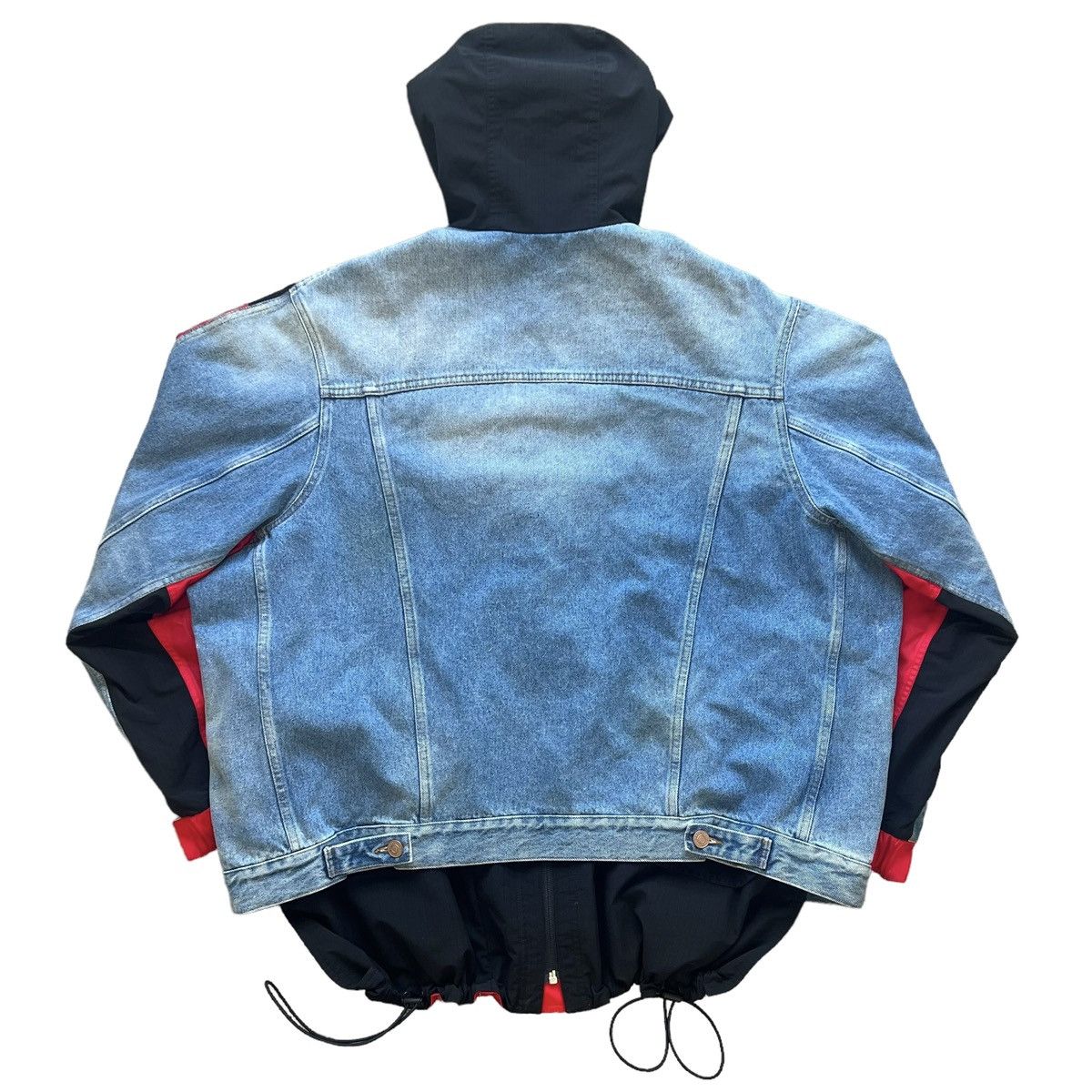Balenciaga BALENCIAGA 2021AW Hybrid Colorblock Parka Denim Jacket Size US M / EU 48-50 / 2 - 3 Thumbnail