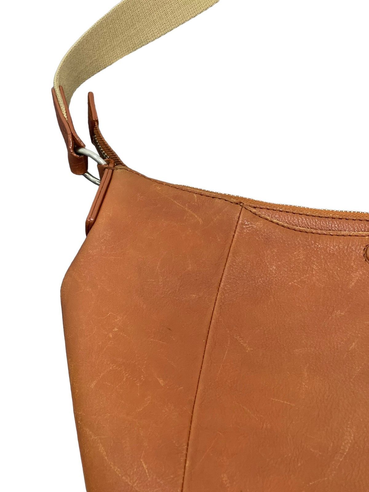 Japanese Brand Full Leather Patina Carcru Japan Cross Body Sling Bag 1🟩 Size ONE SIZE - 17 Thumbnail