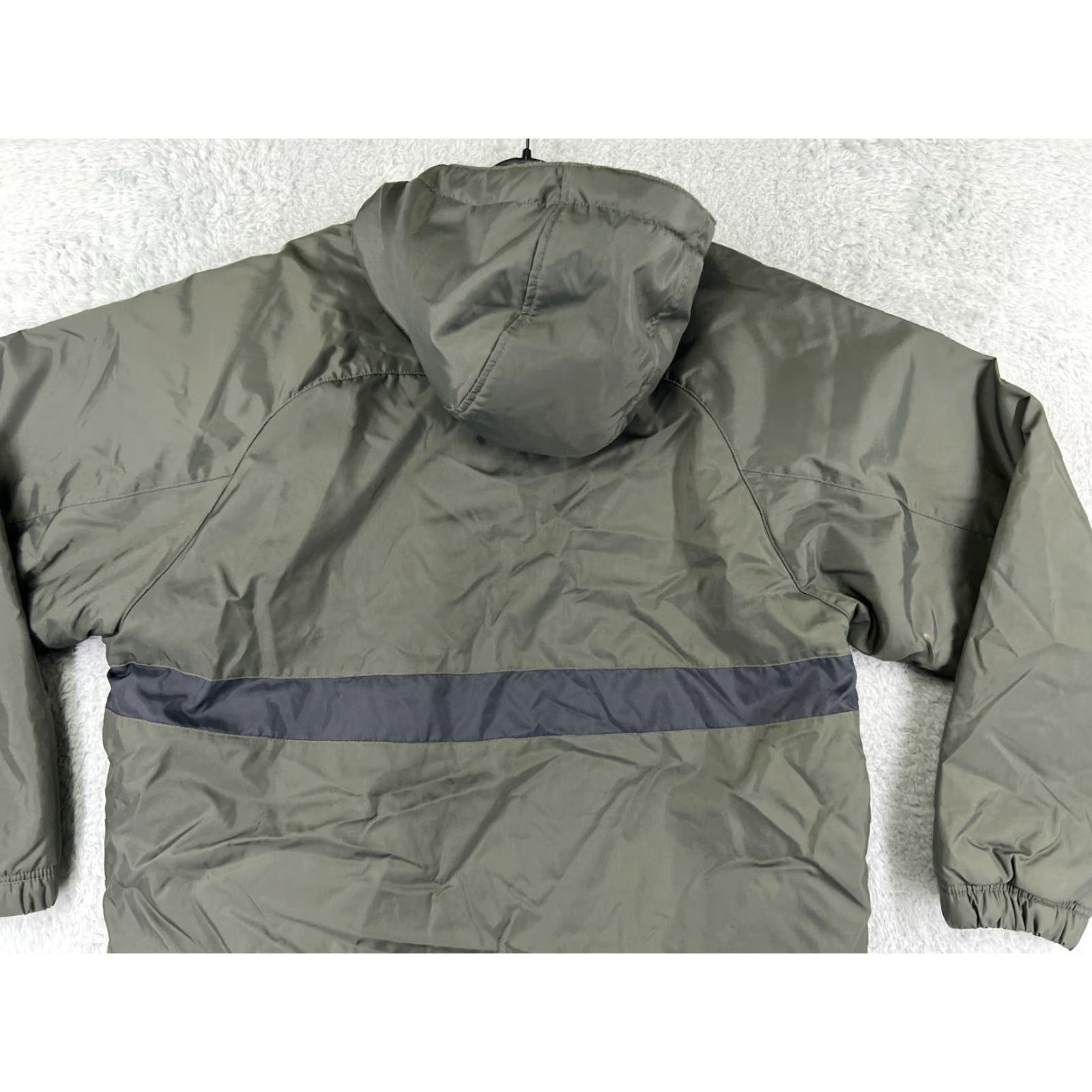 Nike Nike Jacket Men L Green Gray OD Full Zip Hood Hiking Camping Outdoor Waterproof Jacket Size US L / EU 52-54 / 3 - 6 Thumbnail