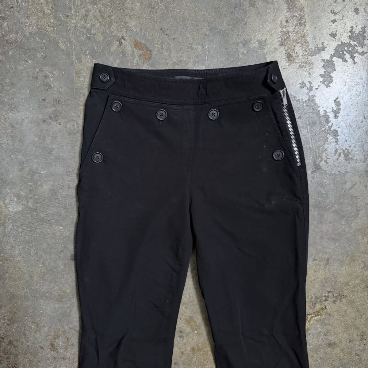 Helmut Lang HELMUT LANG BUTTON DETAIL PANTS - NAVY - 0 Size 25" / US 0 / IT 36 - 3 Thumbnail