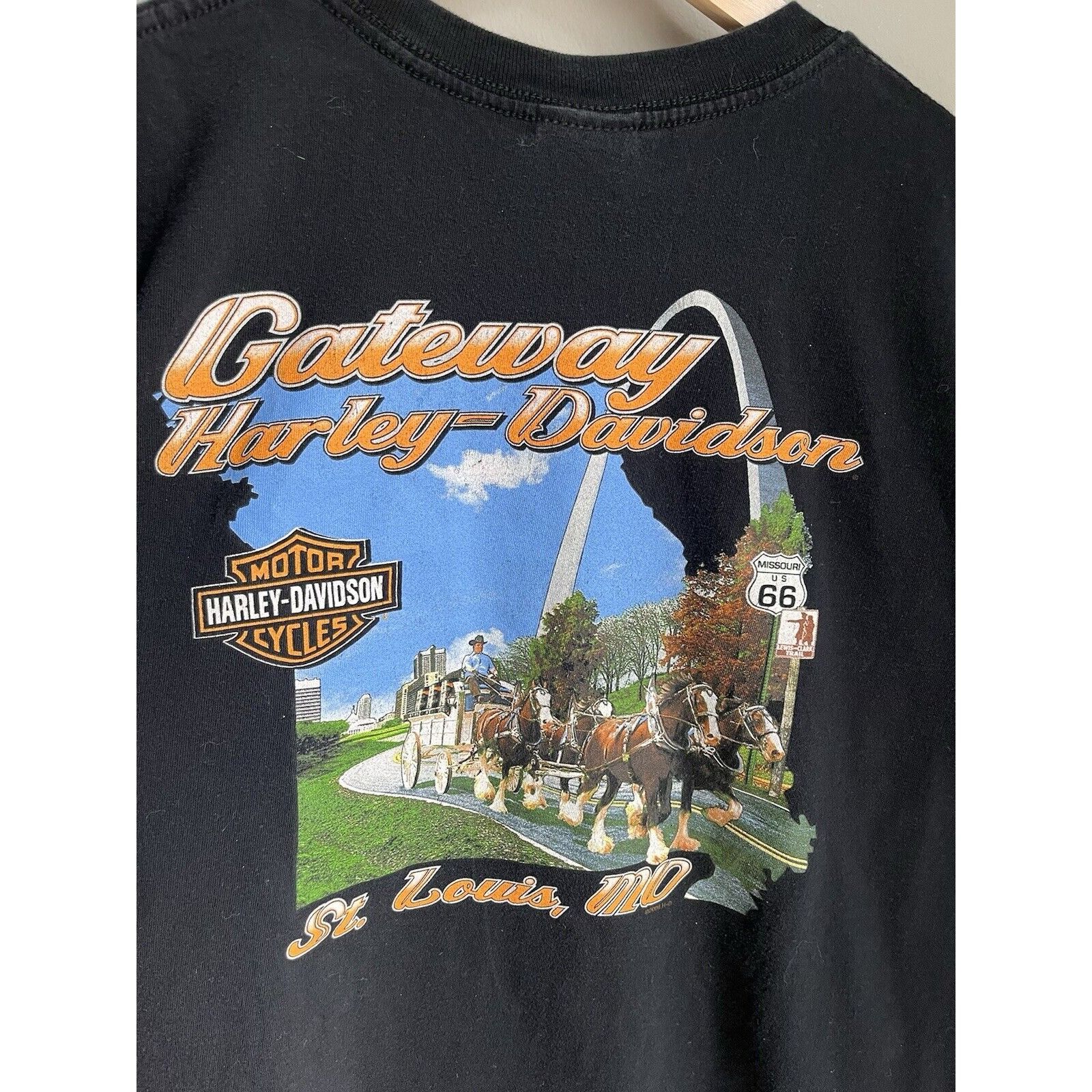 Harley Davidson VINTAGE STYLE HARLEY DAVIDSON MOTORCYCLE T SHIRT SIZE 2X Y2K Size US XXL / EU 58 / 5 - 4 Thumbnail