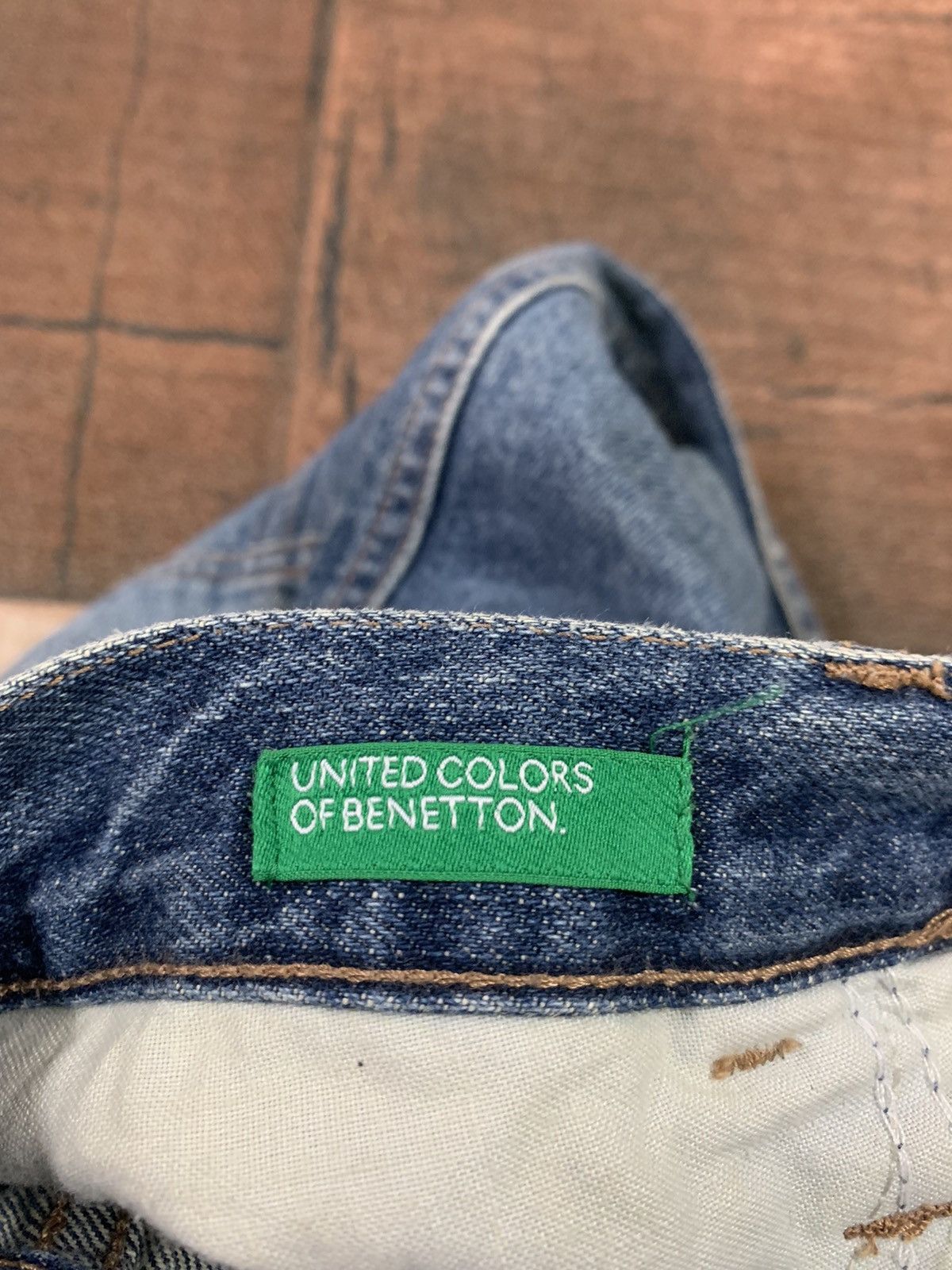 If Six Was Nine SUPER FLARE UNITED COLORS OF BENETTON JEANS RARE DESIGN Size US 30 / EU 46 - 7 Thumbnail