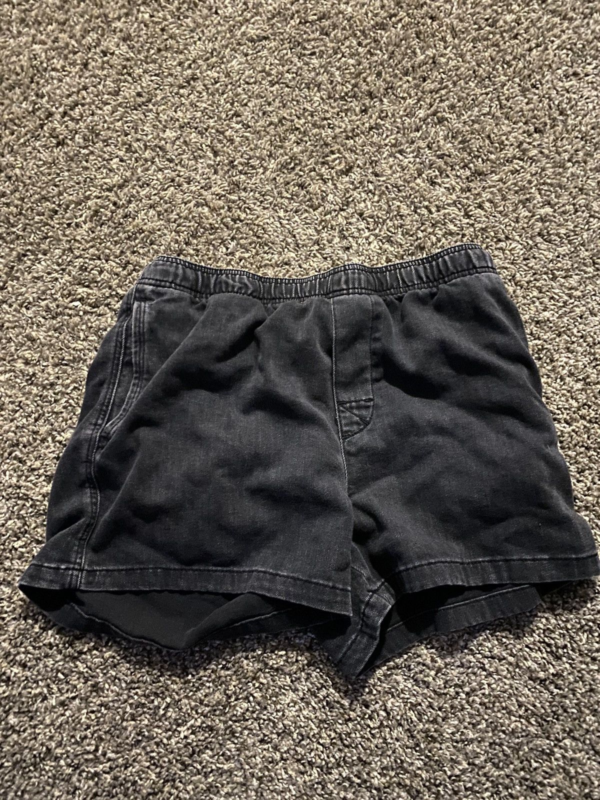 Zara Black Shorts Zara Denim feel Size US 31 - 1 Thumbnail