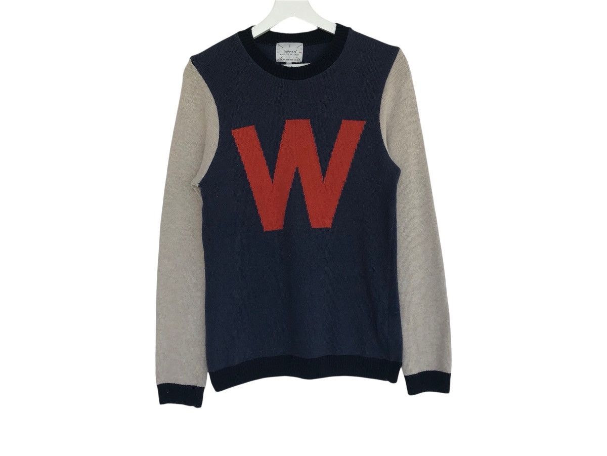 Topman TOPMAN W big logo knitted sweater xs crewneck longsleeve Size US XS / EU 42 / 0 - 1 Thumbnail