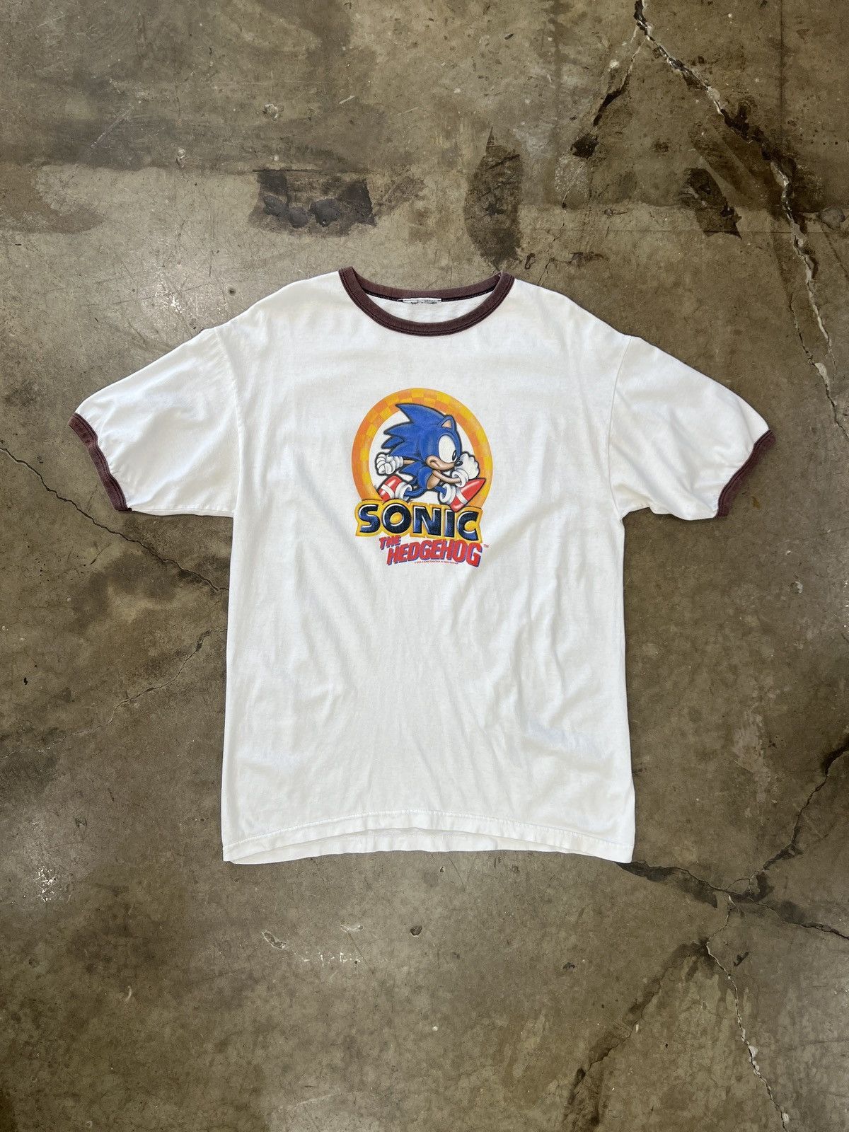Vintage Vintage Sonic the Hedgehog Sega Video Game Ringer Tee Large Size US L / EU 52-54 / 3 - 2 Thumbnail