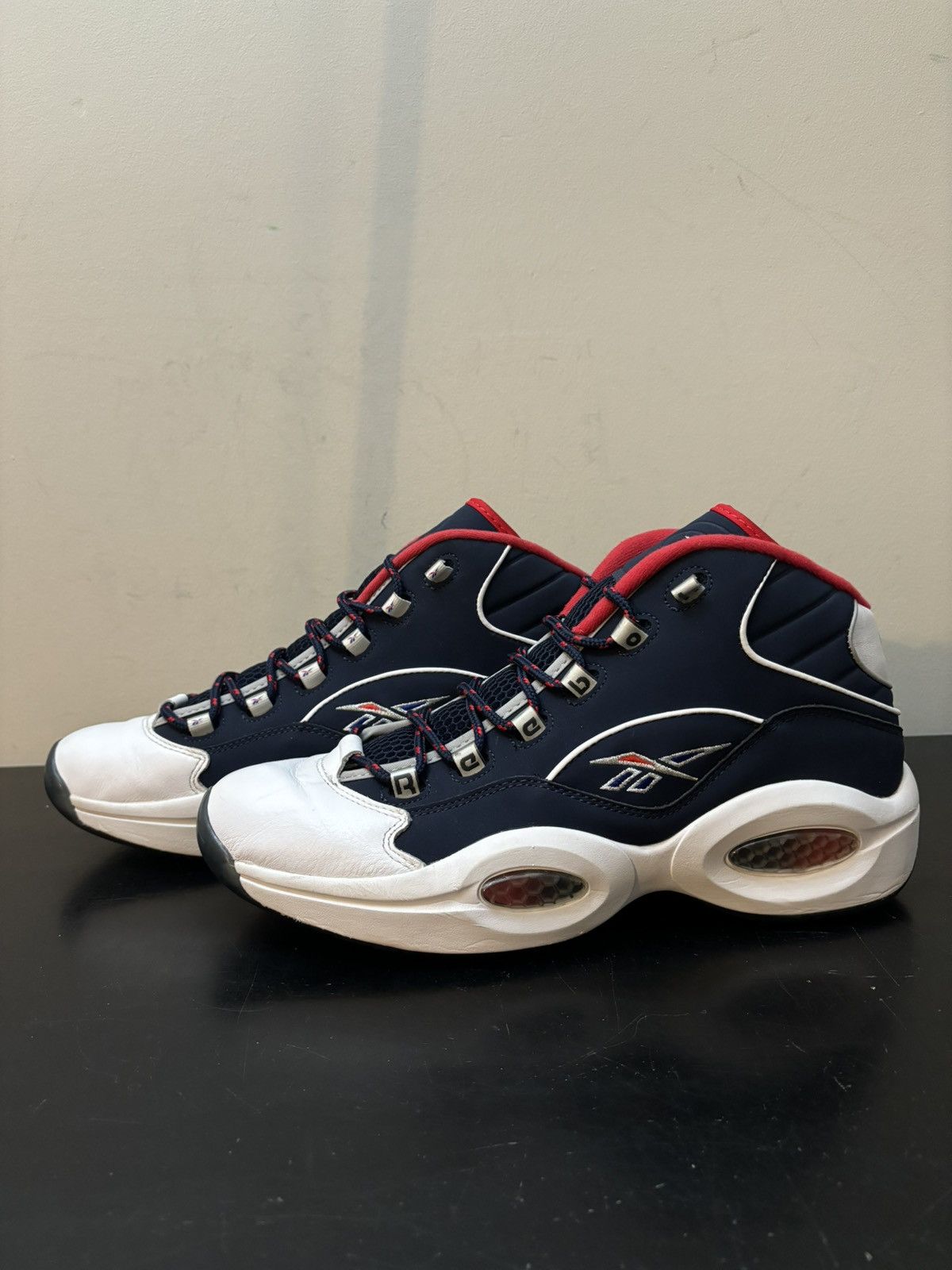 Reebok Reebok Question Mid Team USA Blue Size US 12 / EU 45 - 1 Thumbnail