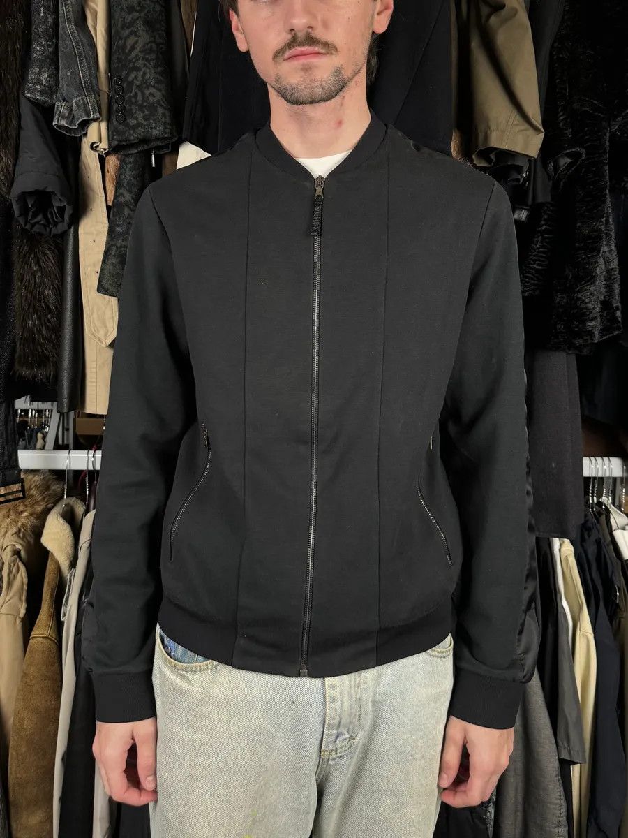 Prada 2000s Prada Black Minimalist Hybrid Zip-up Sweater Size US S / EU 44-46 / 1 - 2 Thumbnail