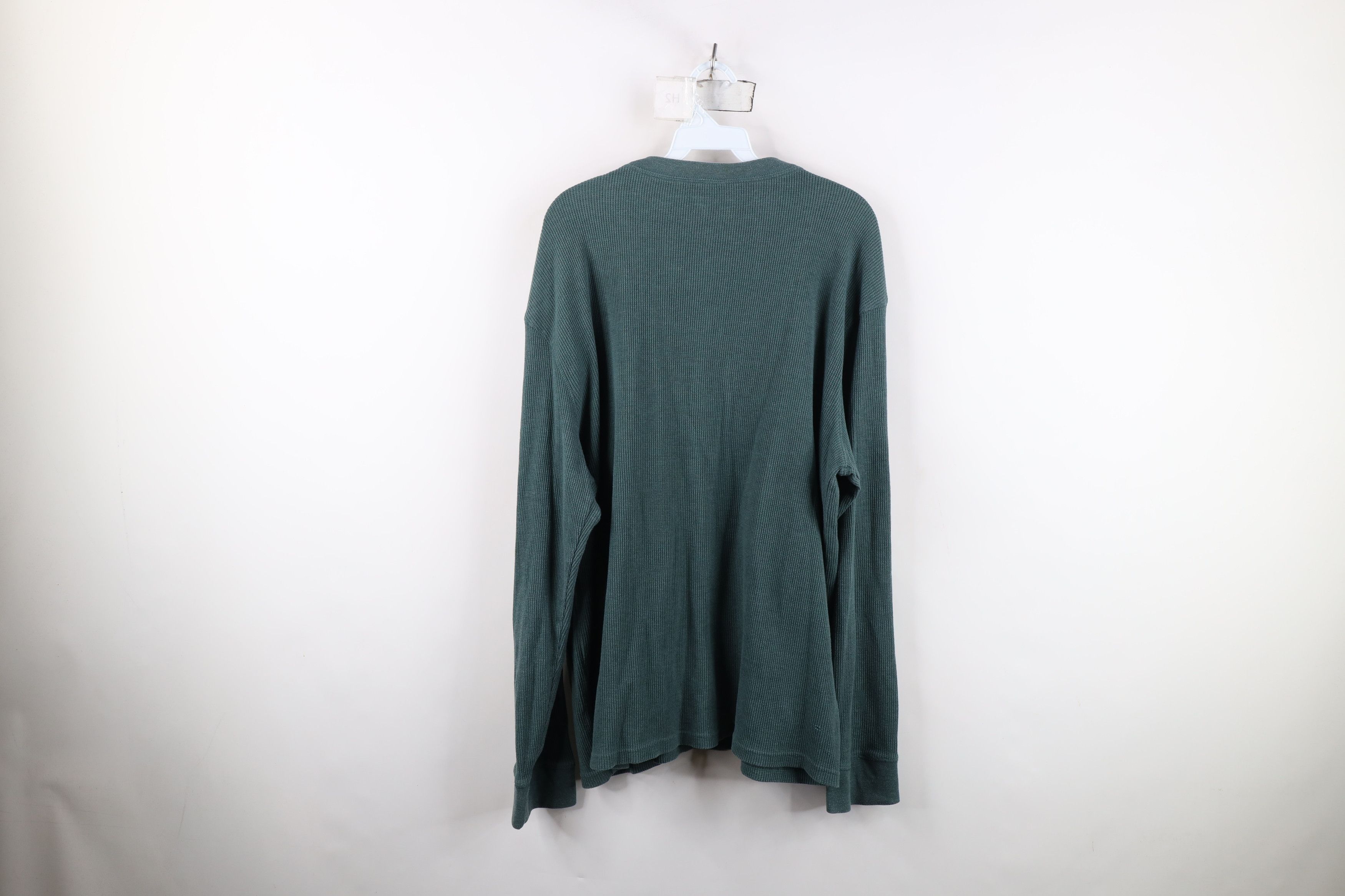 Vintage Vintage 90s Y2K Streetwear Waffle Knit Henley T-Shirt Size US XXL / EU 58 / 5 - 10 Thumbnail
