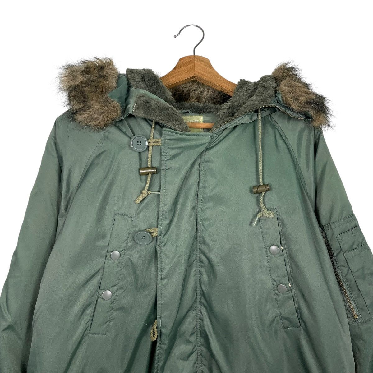 Japanese Brand Japanese Brand Freak Military Hooded Parka Jacket Size US M / EU 48-50 / 2 - 2 Thumbnail