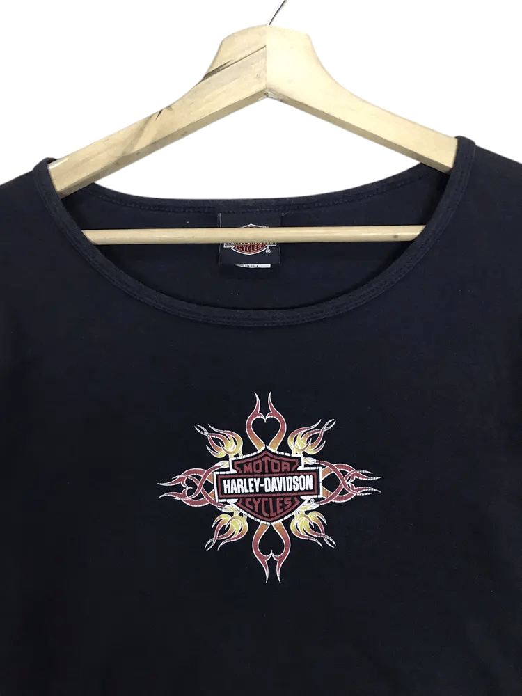 Harley Davidson Vintage Harley Davidson Crop Tops Size M / US 6-8 / IT 42-44 - 3 Thumbnail
