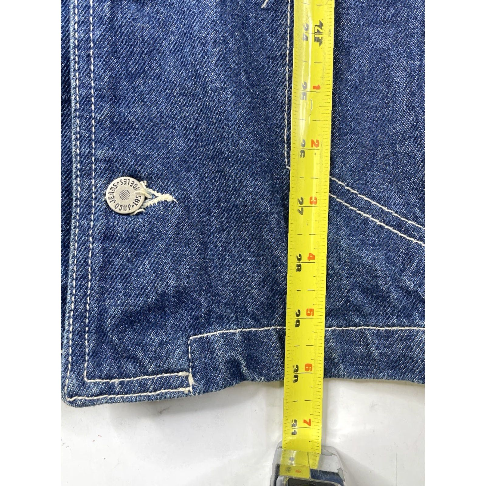 JNCO VINTAGE JNCO Vest Denim Sleeveless Button Baggy 90s Y2K Made In USA XL Men Blue Pockets Regular Size US XL / EU 56 / 4 - 6 Thumbnail
