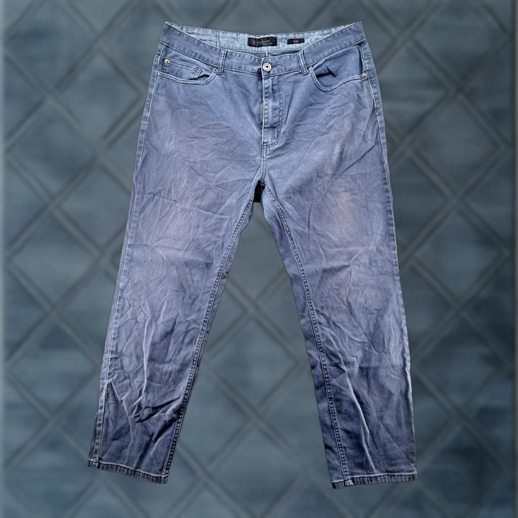 Vintage VINTAGE Genes Stone Jeans Men's Slim Fit 38x32 Gray Denim Stone Modern Straight 5-Pocket Alberto Stone Modern Fit Regular Men Jeans Size US 38 / EU 54 - 1 Thumbnail