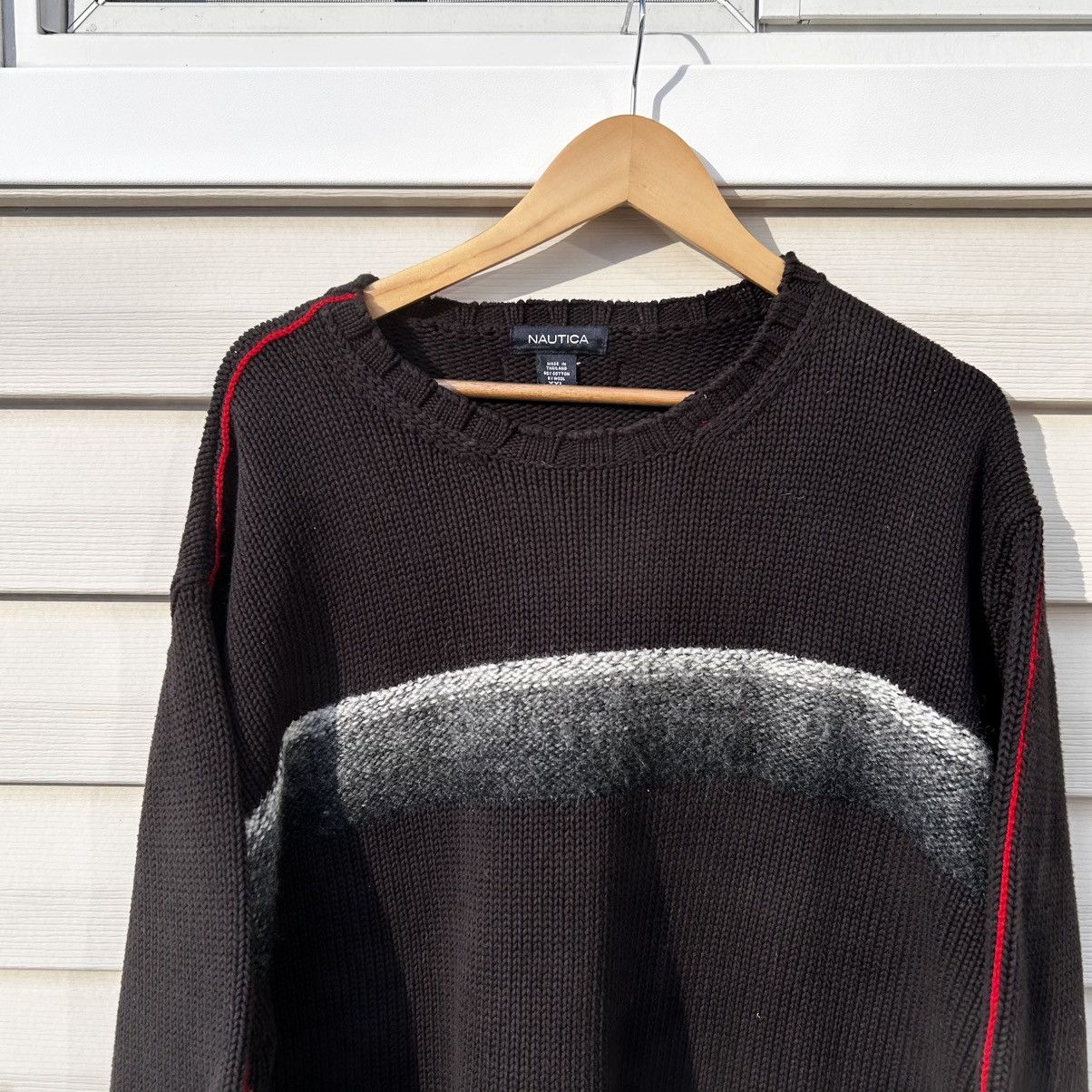 Nautica × Vintage 90s Nautica textured sweater Size US XXL / EU 58 / 5 - 3 Thumbnail