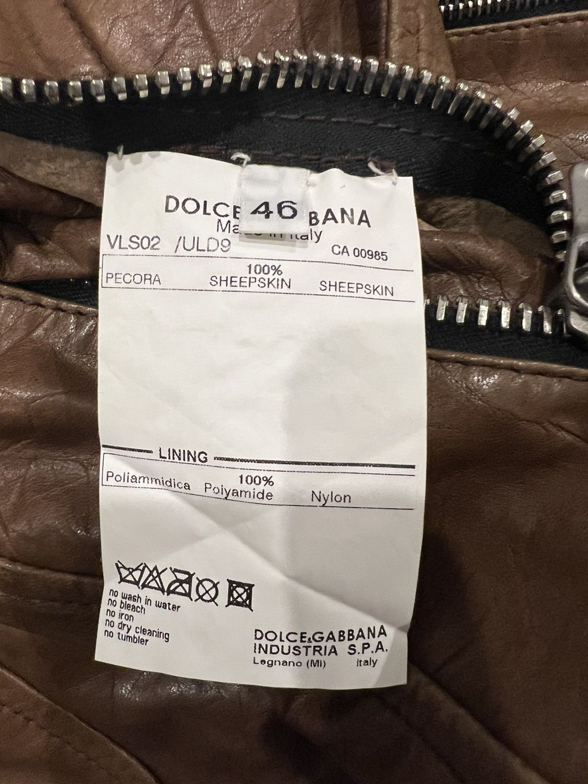 Dolce & Gabbana Dolce & Gabbana AW2003 Multi Zip Leather Jacket Size US M / EU 48-50 / 2 - 5 Thumbnail