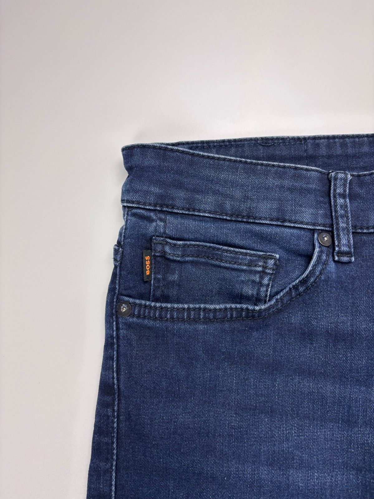 Hugo Boss Mens Hugo Boss Delaware Slim Fit Jeans Stretch Blue 31x32 Size US 31 - 4 Thumbnail