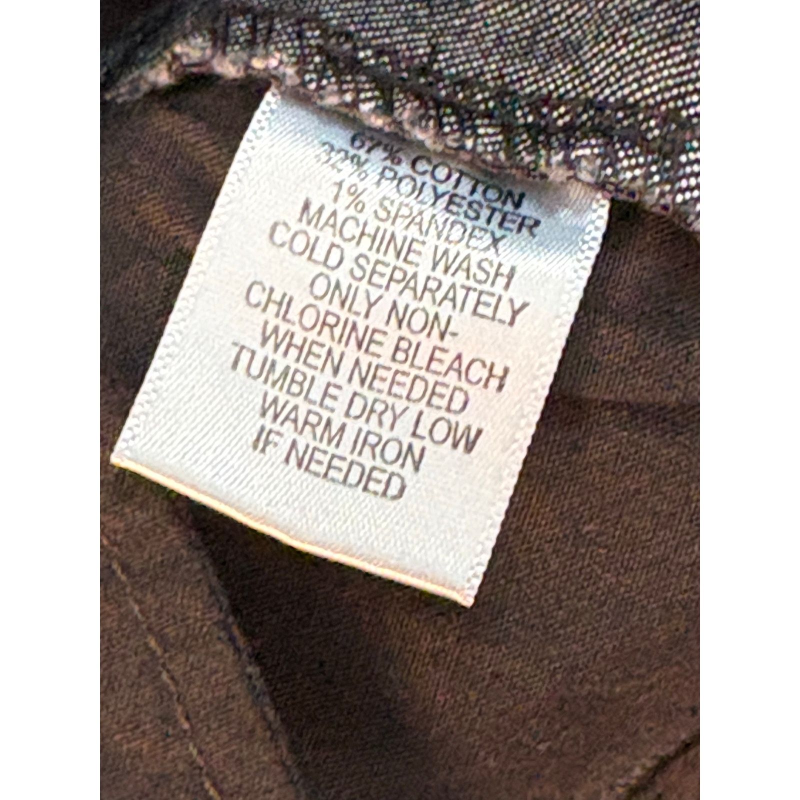 Madison Madison Stretch Wide Leg Large Studded Dark Blue Jeans 6 Size 28" / US 6 / IT 42 - 11 Thumbnail