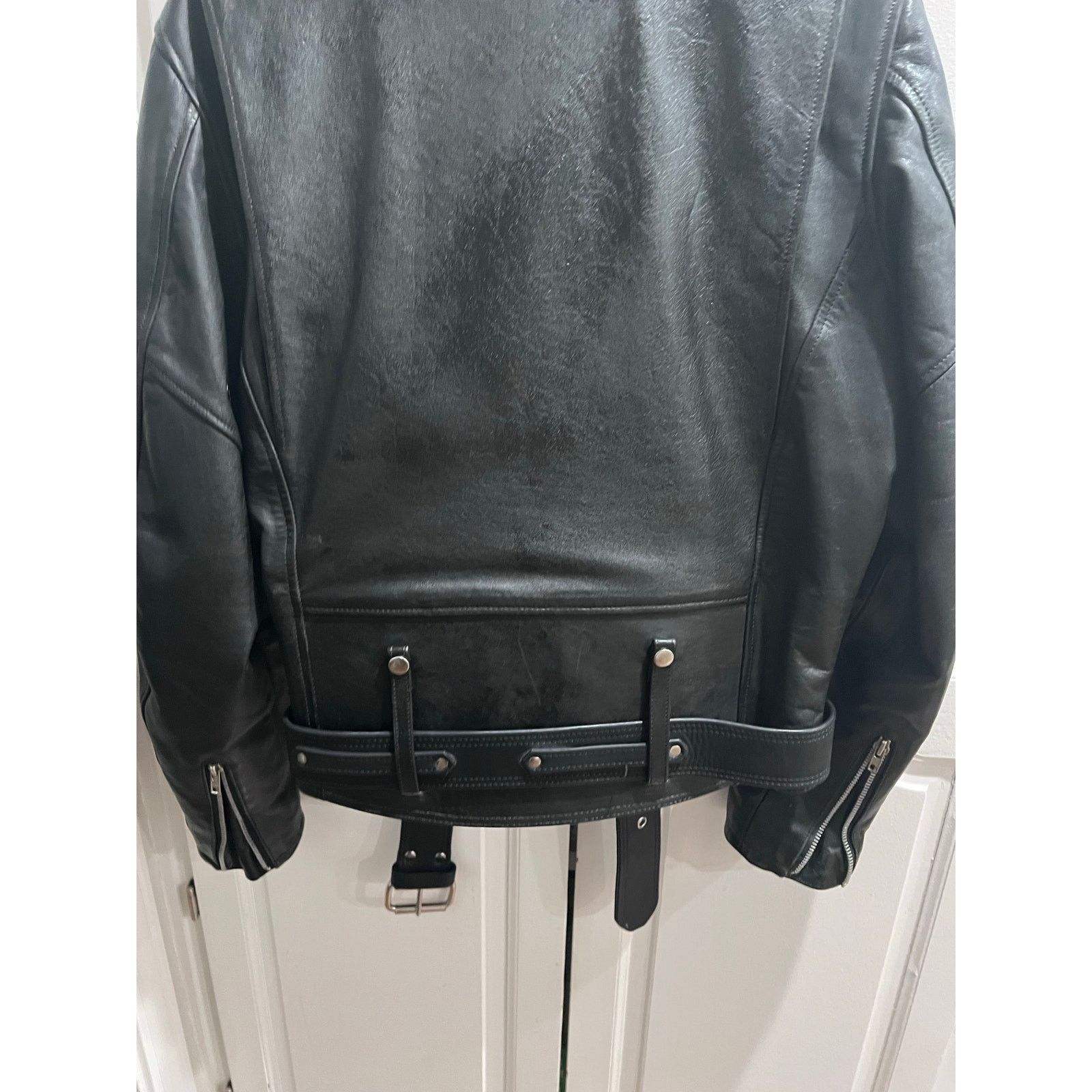 Harley Davidson Harley-Davidson Men’s Leather Jacket 44 L Black Eagle Patch Size L / US 10 / IT 46 - 12 Thumbnail