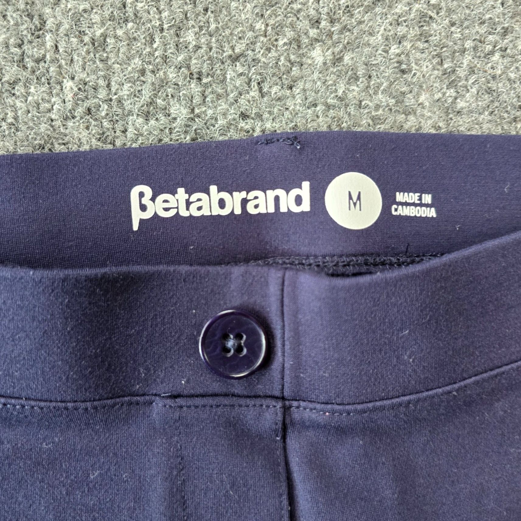Vintage Betabrand Pants Womens Medium Blue Stretch Straight Leg Mid Rise Casual Career Dress Pants Mens? Size 24" / US 00 / IT 34 - 3 Thumbnail