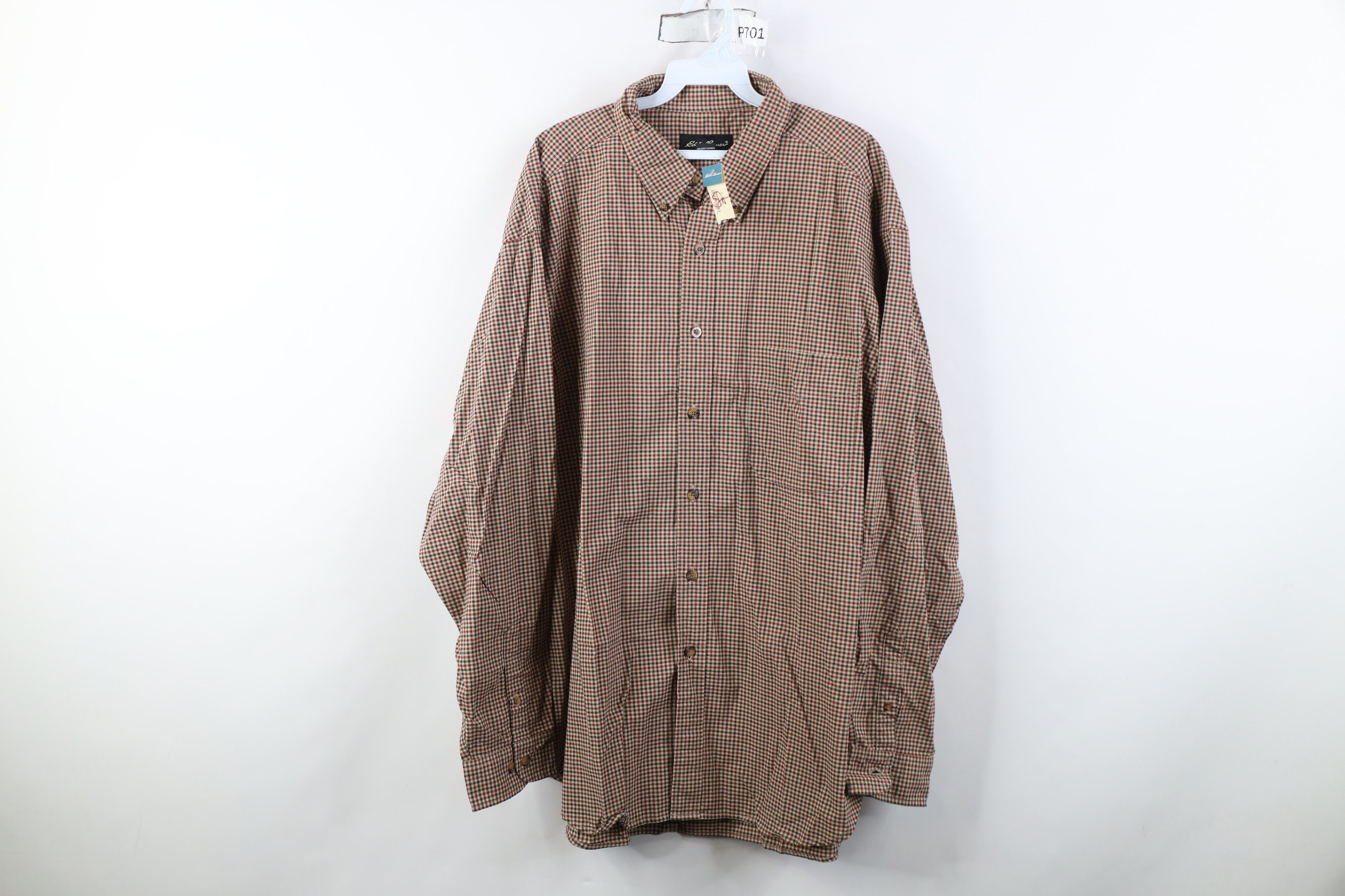 Eddie Bauer Deadstock Vintage 90s Y2K Eddie Bauer Button Down Shirt Size US XL / EU 56 / 4 - 1 Thumbnail