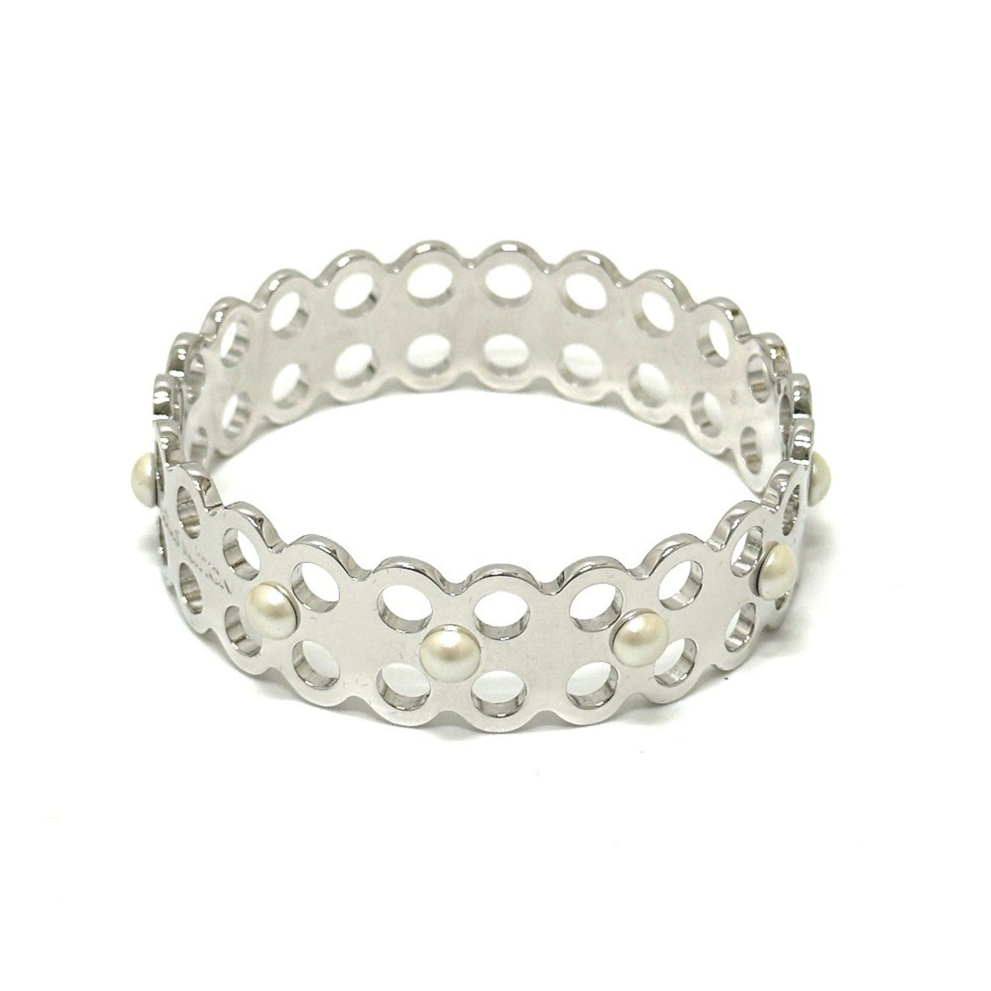 LOUIS VUITTON M66667 High and Seek Bangle Bracelet Metal Women's Silver Like New
