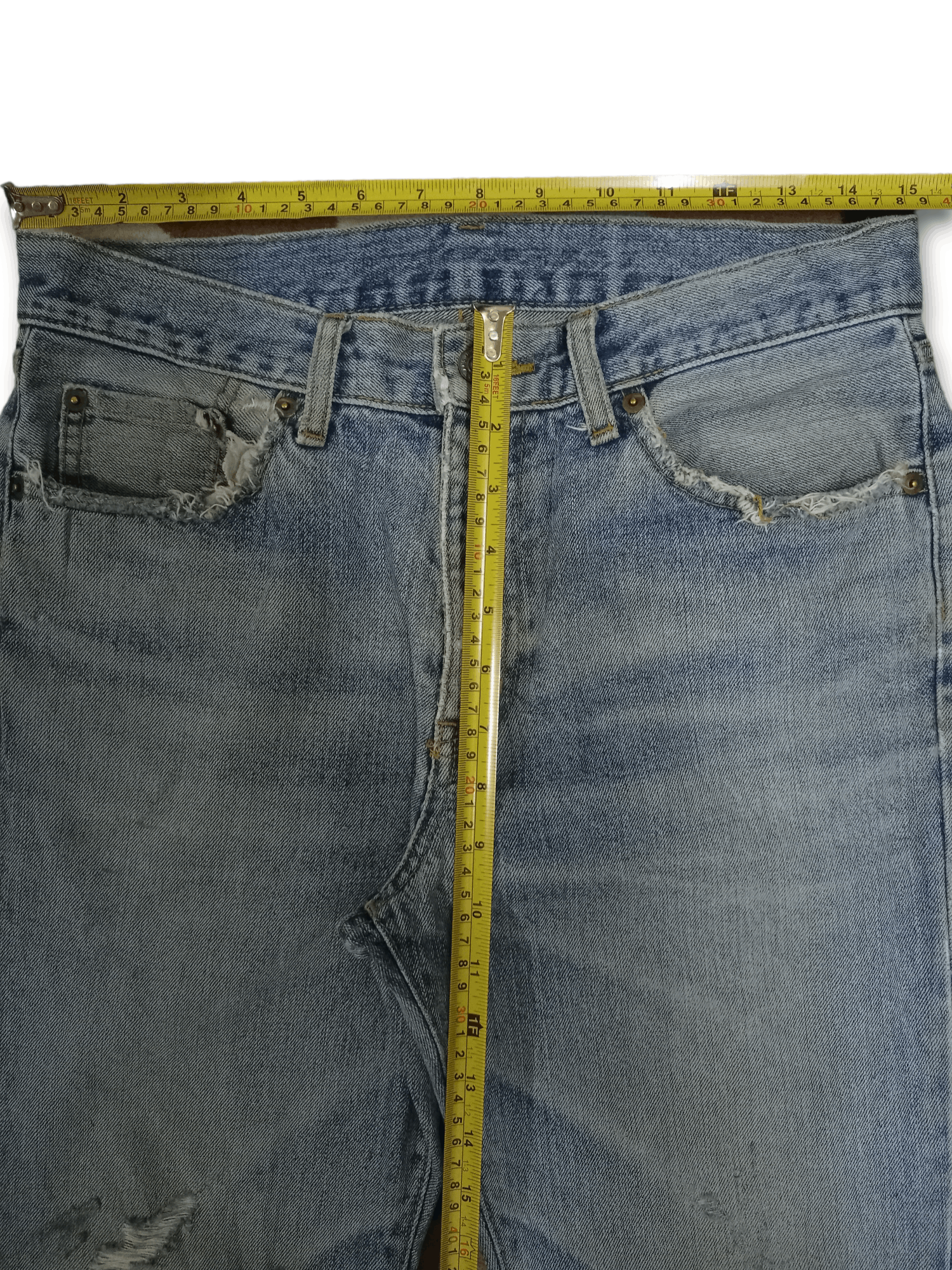 Japanese Brand × Uniqlo Vintage Japanese Uniqlo Blue Wash Bootcut Jeans Size US 30 / EU 46 - 10 Thumbnail