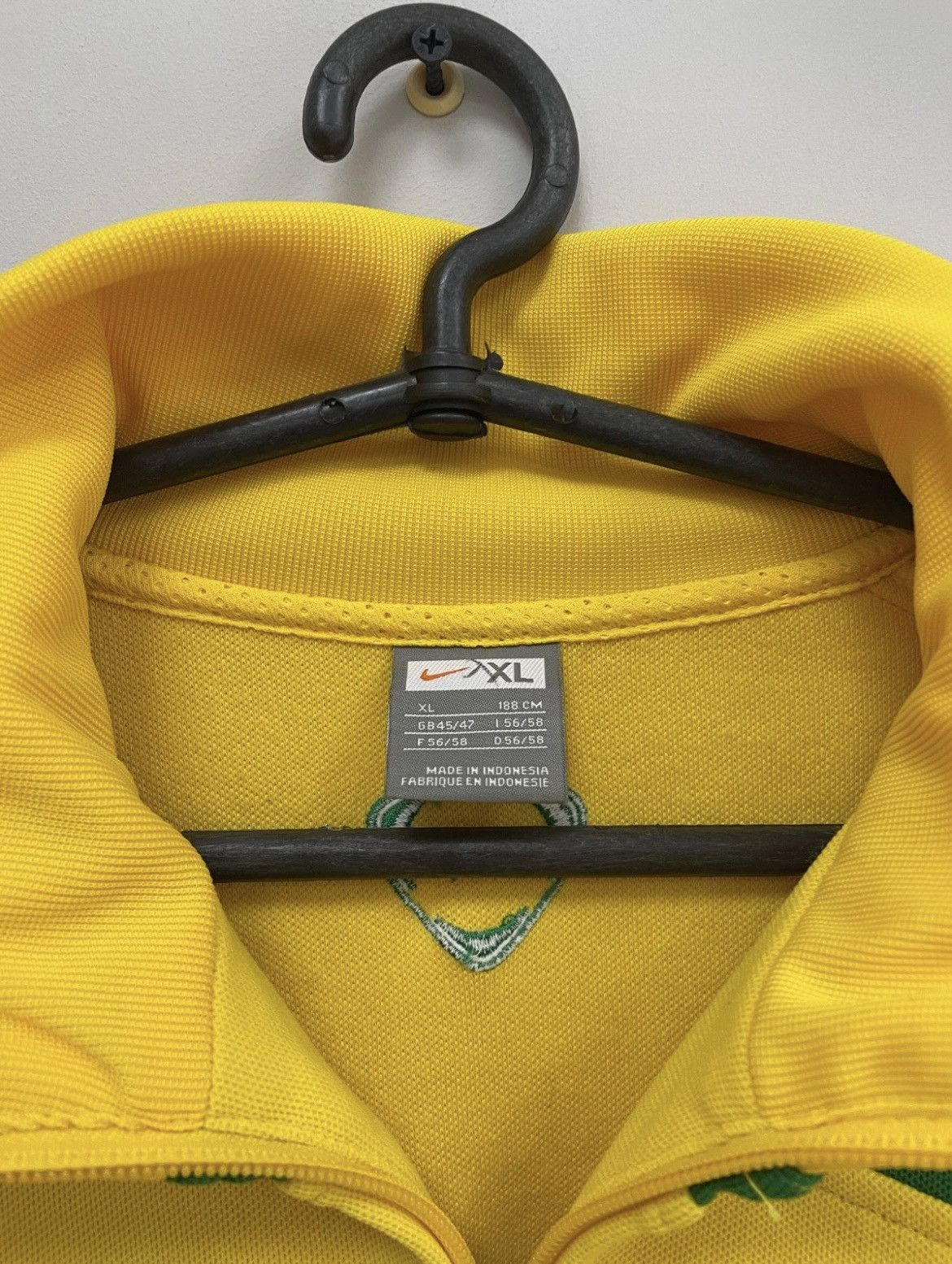 Nike Nike Brazil 2008 Home Football Track Jacket National Team Size US XL / EU 56 / 4 - 6 Thumbnail