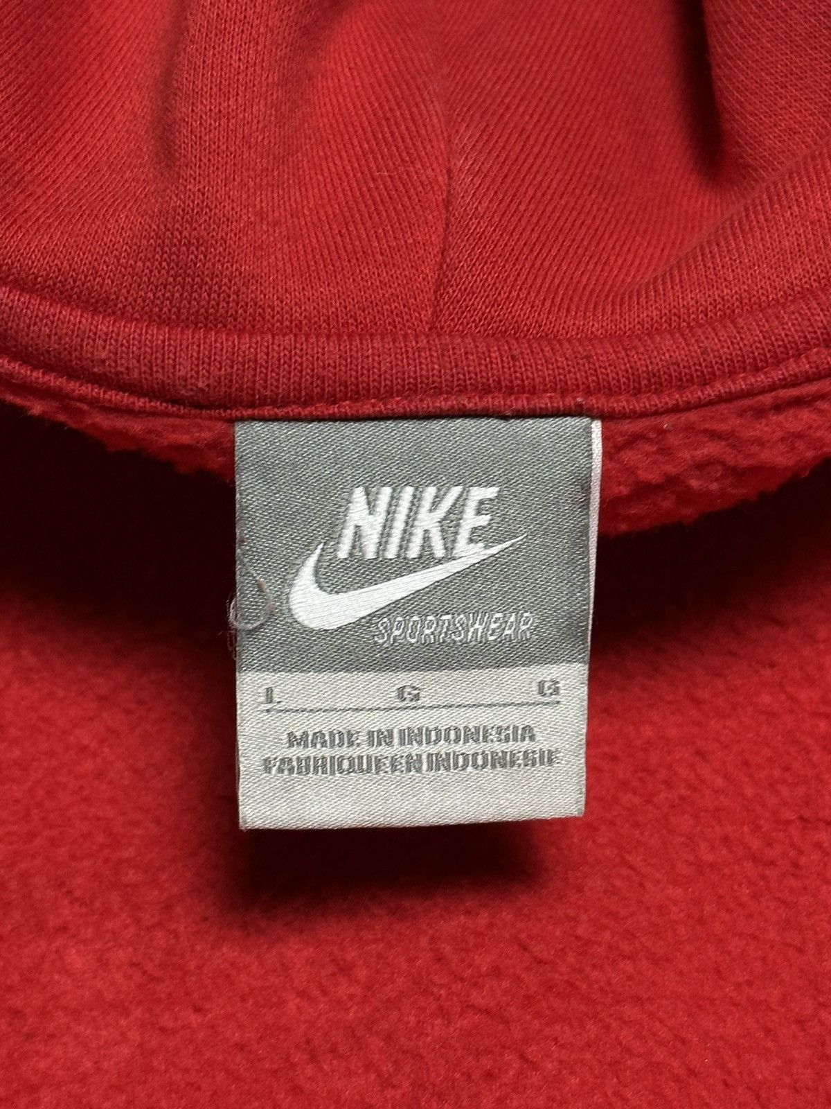 Nike Vintage Nike Red Zip Up Hoodie Size US L / EU 52-54 / 3 - 15 Thumbnail