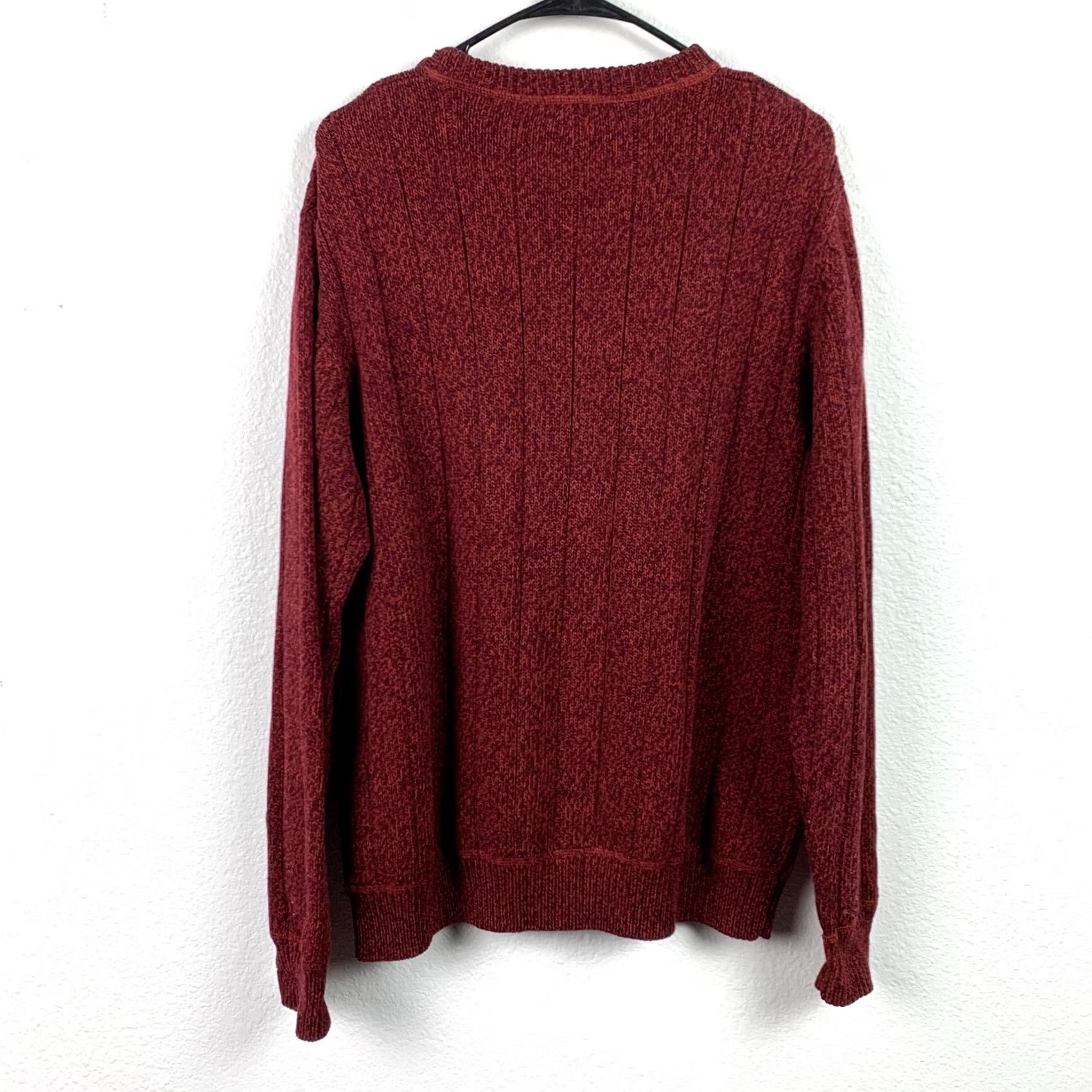 Dockers VINTAGE 90s Dockers Sweater Red Mens Large Cosby Indie Sleaze Size US L / EU 52-54 / 3 - 4 Thumbnail