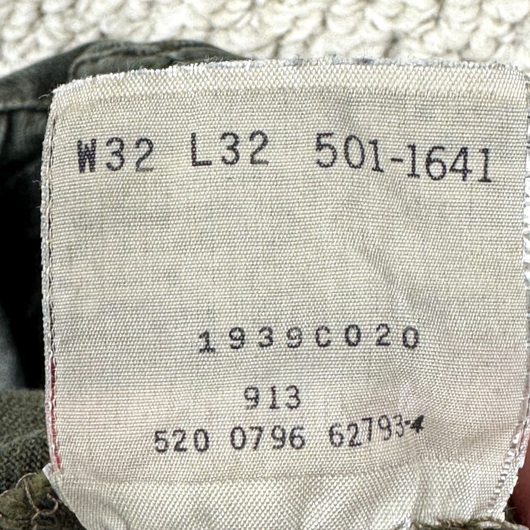 Levi's VINTAGE Levi's 501 Jeans Mens 30x30 Green Olive Denim USA Wallet Fade Size US 30 / EU 46 - 5 Thumbnail