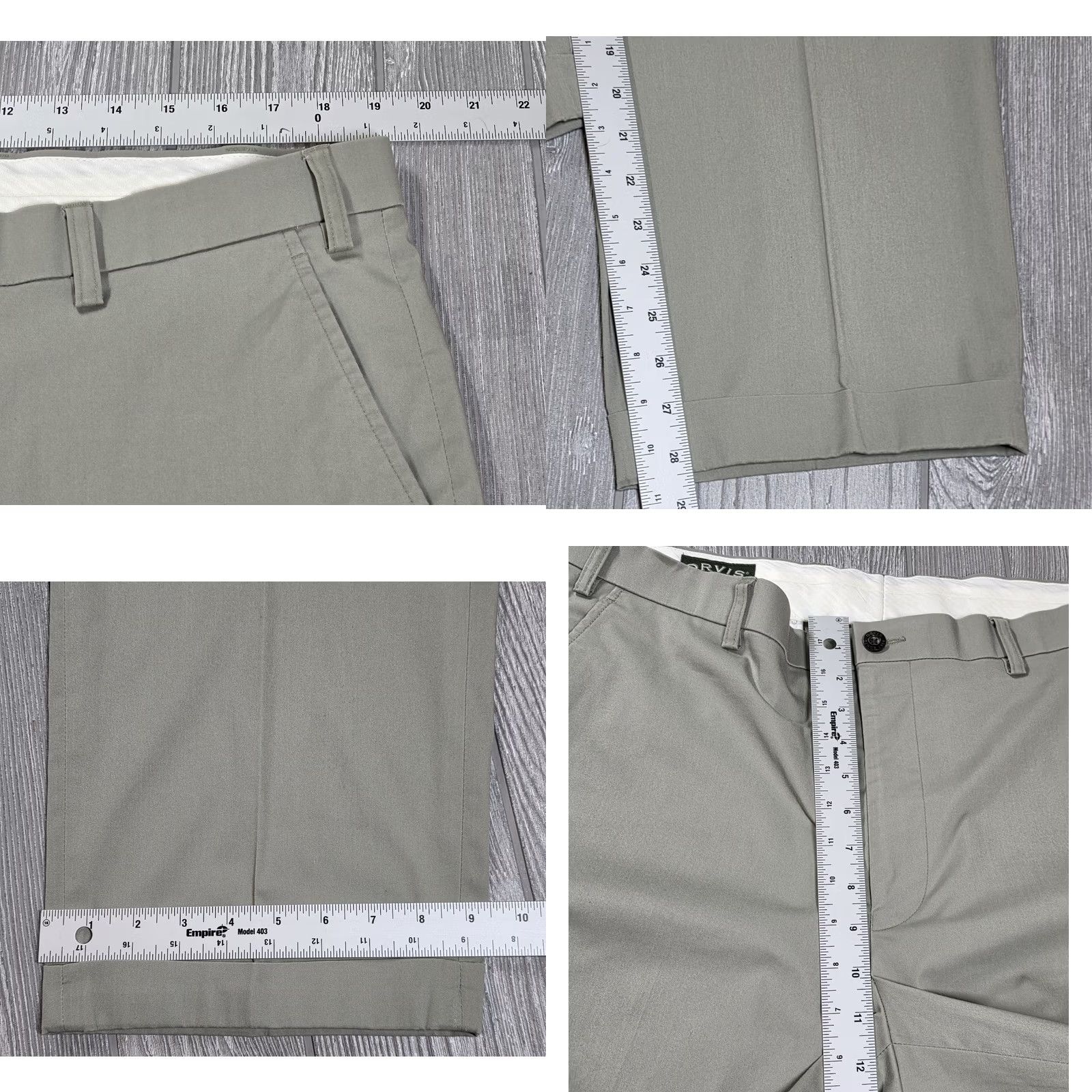 Orvis Orvis Mens Pants Green 38x28 Chino Pant Polyester Cotton Blend Slim Flat Front Front Pocket Regular Fit Vintage Mens Shorts? Size US 38 / EU 54 - 9 Thumbnail