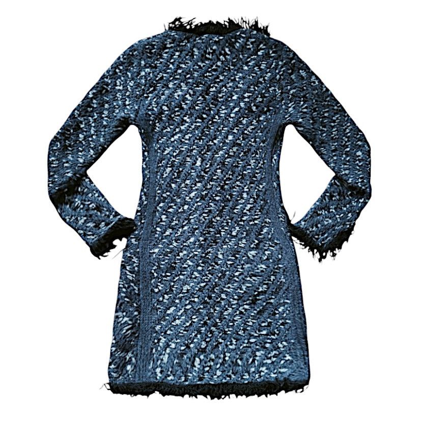 Maje Maje Blue/Silver Cardigan Sweater | Size S Size S / US 4 / IT 40 - 2 Thumbnail