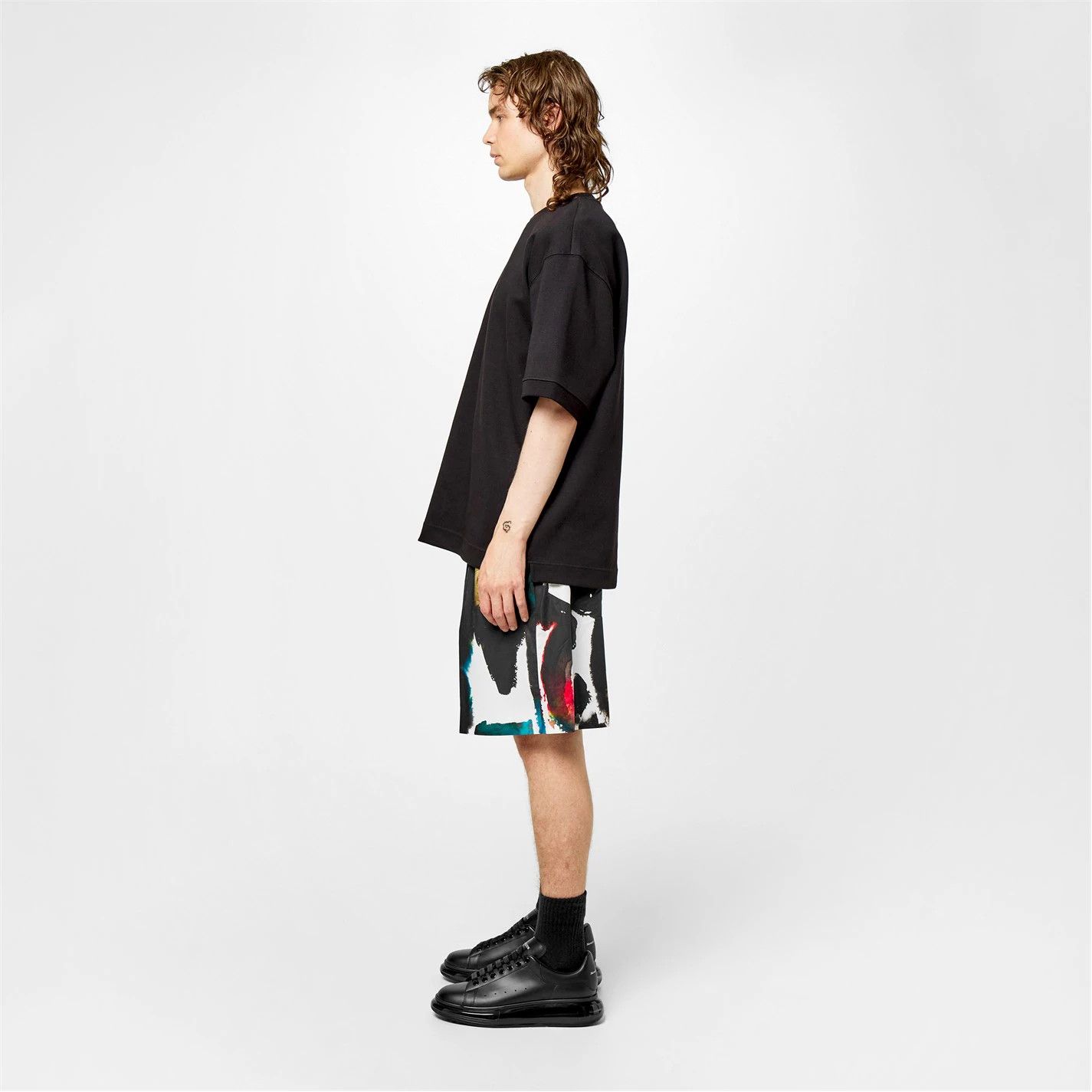 Alexander McQueen o1g2r1mq0326 Oversized Trainers in Black Size US 6 / EU 39 - 6 Thumbnail