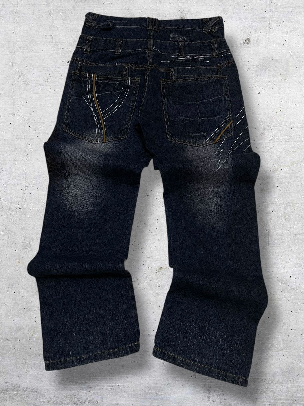 Hysteric Glamour VINTAGE MAD PUNK CRAFTED JAPAN DESIGNER SPIDER DOUBLE WAIST Size US 30 / EU 46 - 10 Thumbnail