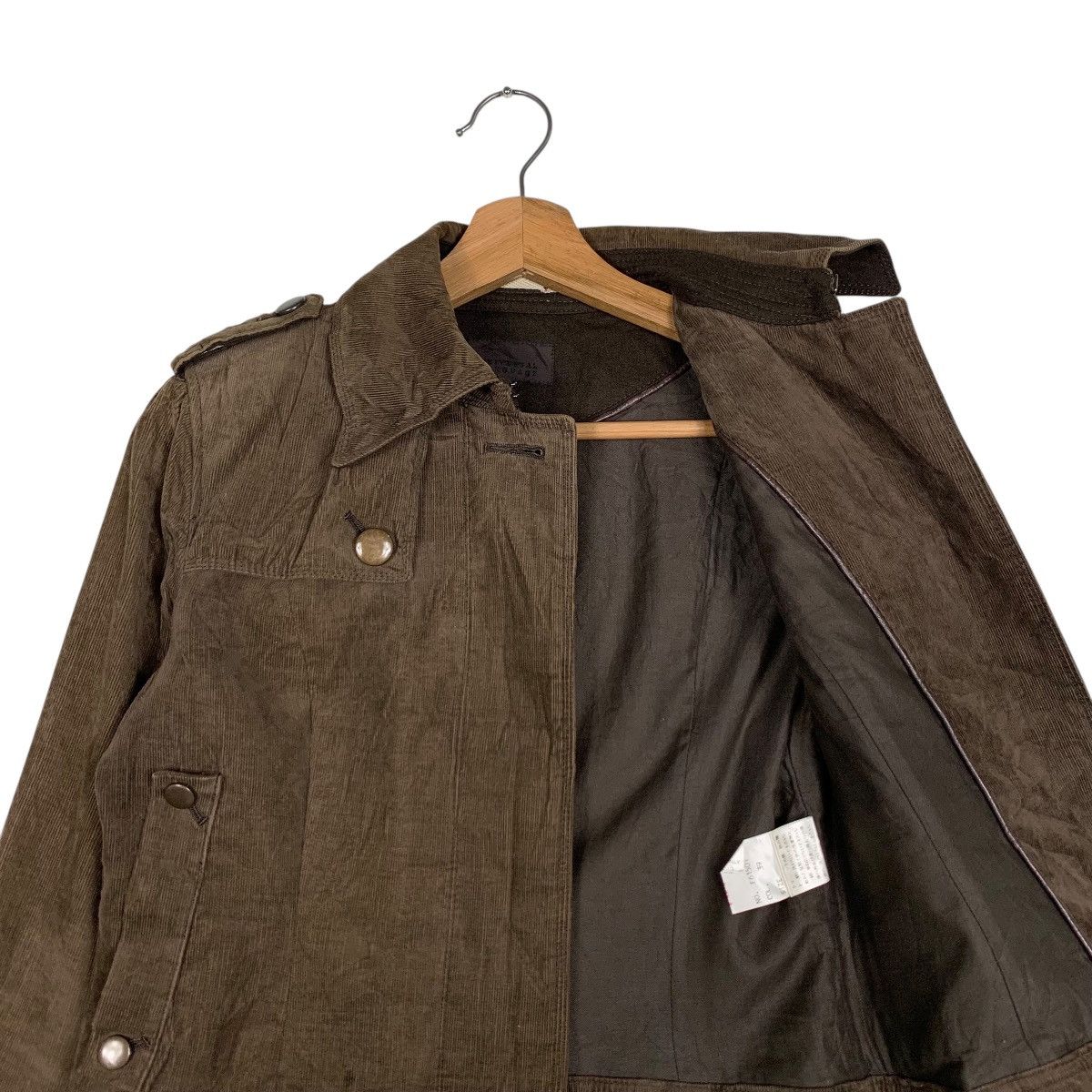 Japanese Brand UNIVERSAL LANGUAGE Crop Belted Jacket #1528-C68 Size XS / US 0-2 / IT 36-38 - 10 Thumbnail