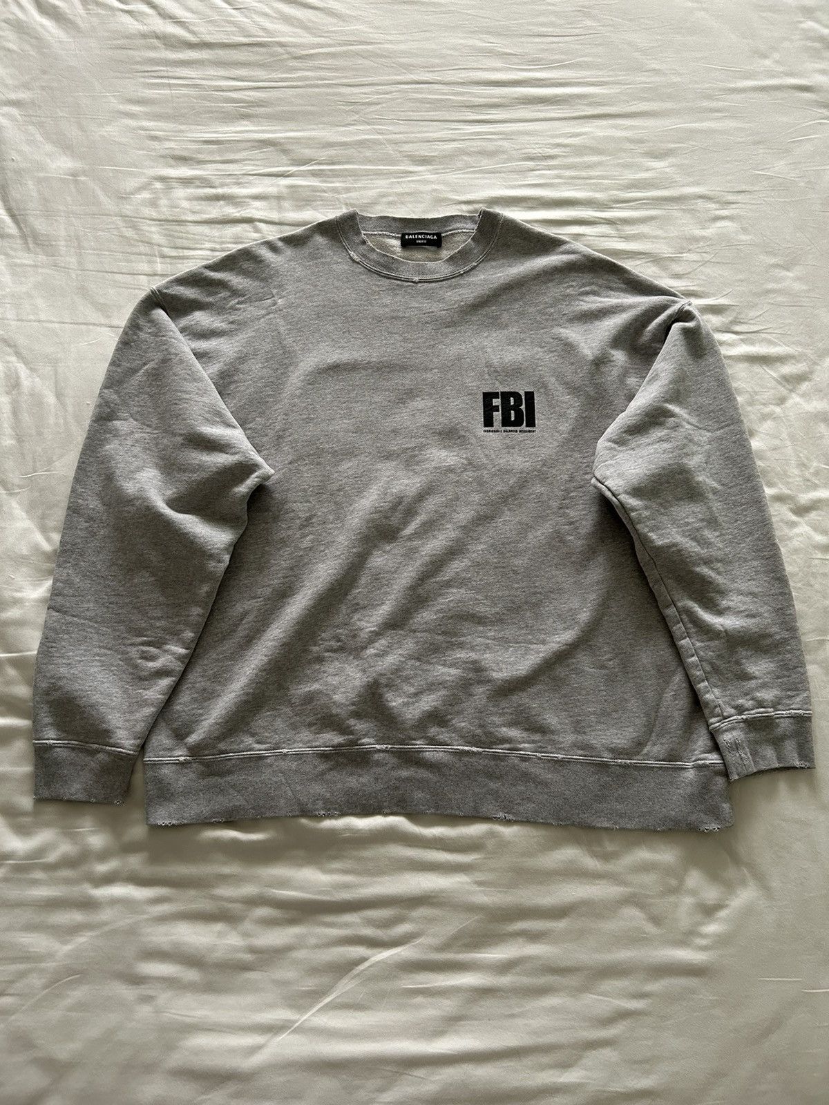 Balenciaga Balenciaga FBI Sweatshirt Crewneck Size US S / EU 44-46 / 1 - 2 Thumbnail