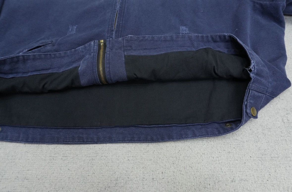PROJECT G/R Project G/R Distressed Canvas Work Jacket Navy Blue Size US M / EU 48-50 / 2 - 7 Thumbnail