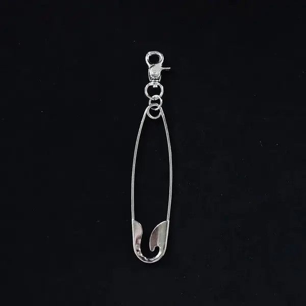 Other Punk Big Safety Pin Metal Pendant Keychain Size ONE SIZE - 2 Thumbnail