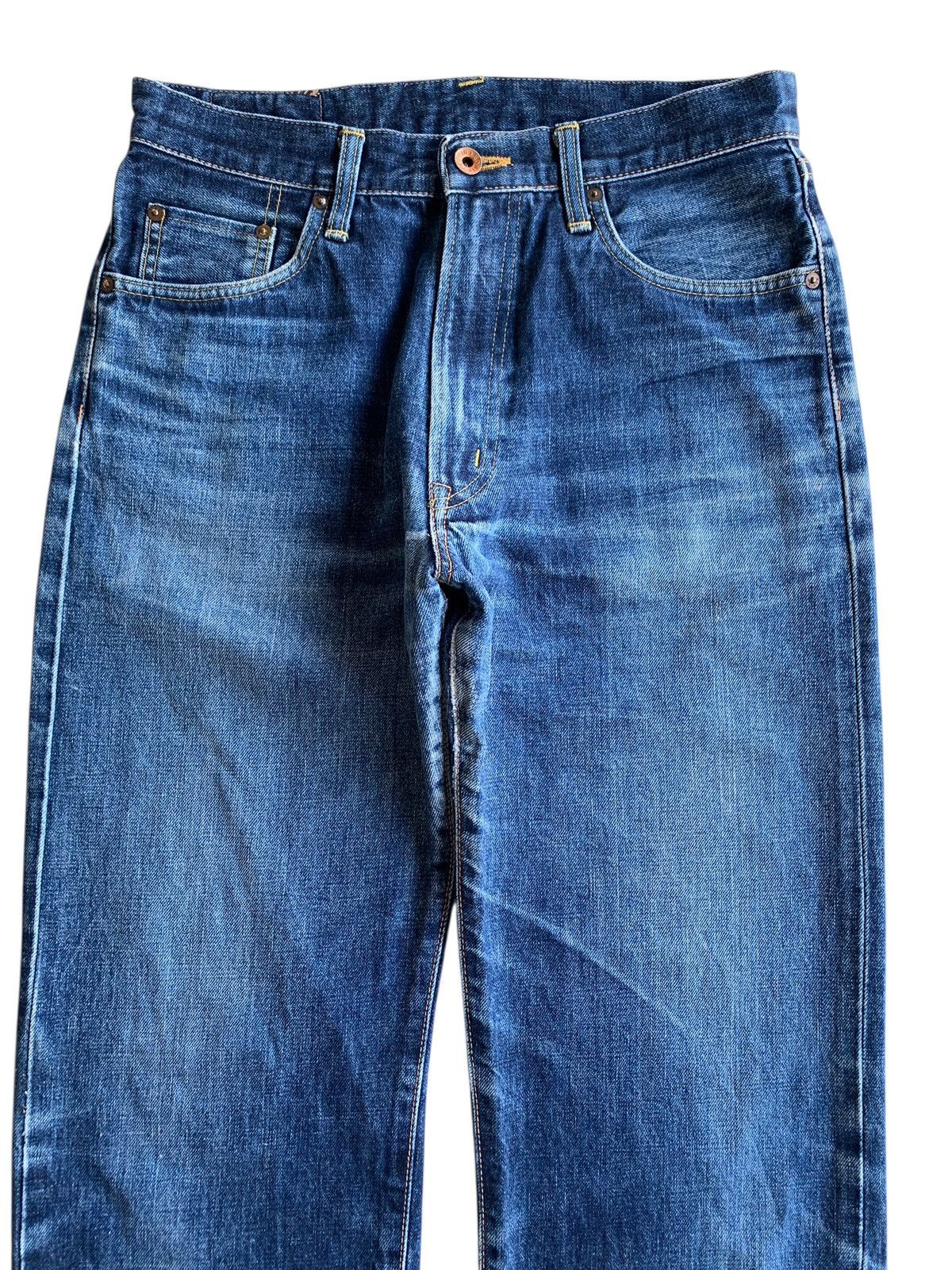 Edwin VINTAGE EDWIN 505XX SELVEDGE FADED JAPANESE DISTRESSED DENIM Size US 30 / EU 46 - 6 Thumbnail