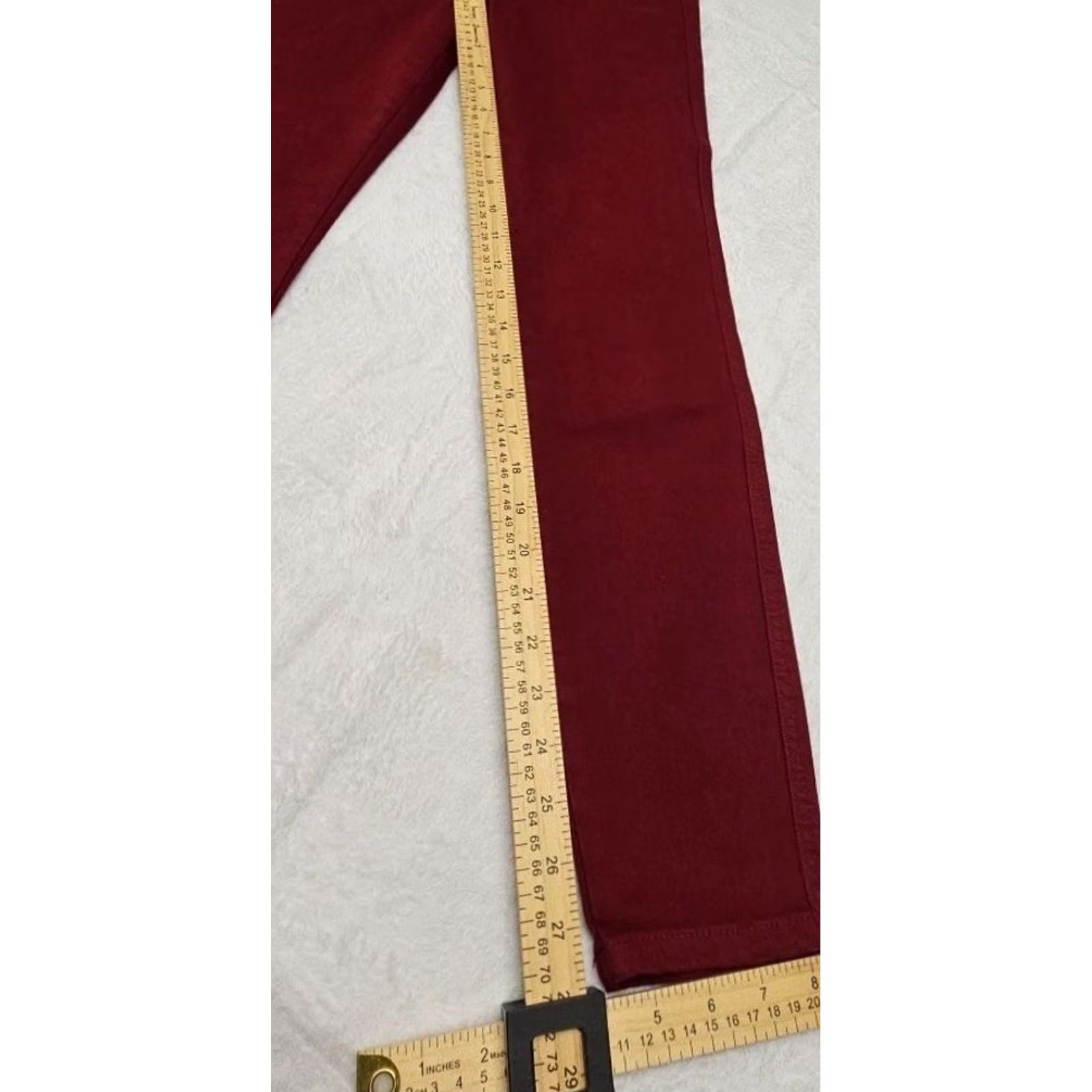 Vintage Judy Blue Jeans Women’s 5/27 Scarlett High Rise Denim Tapered Regular Stretch NWT Red Denim USA 28in Inseam Jeans Women Size 26" / US 2 / IT 38 - 6 Thumbnail