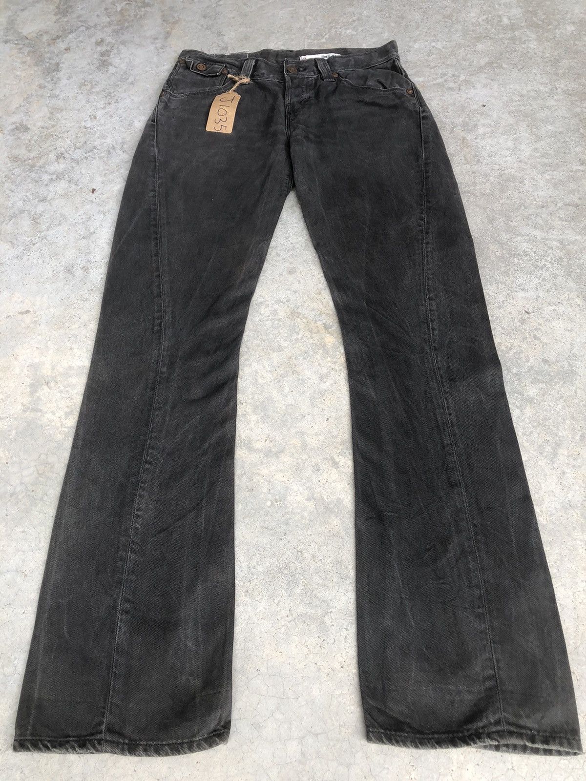 Levi's Y2K Levis Engineered Flared Jeans Distressed Jeans Size US 30 / EU 46 - 1 Thumbnail