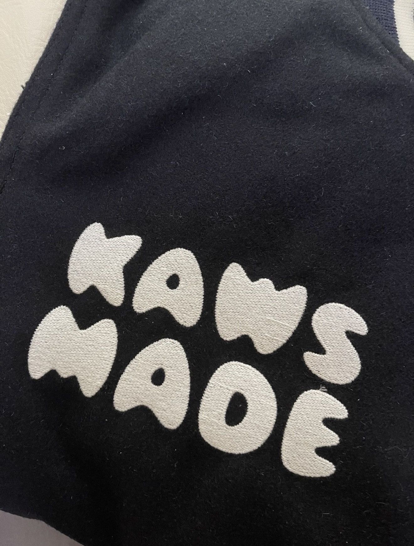 Human Made × Kaws Human Made x Kaws varsity jacket navy blue Size US L / EU 52-54 / 3 - 13 Thumbnail