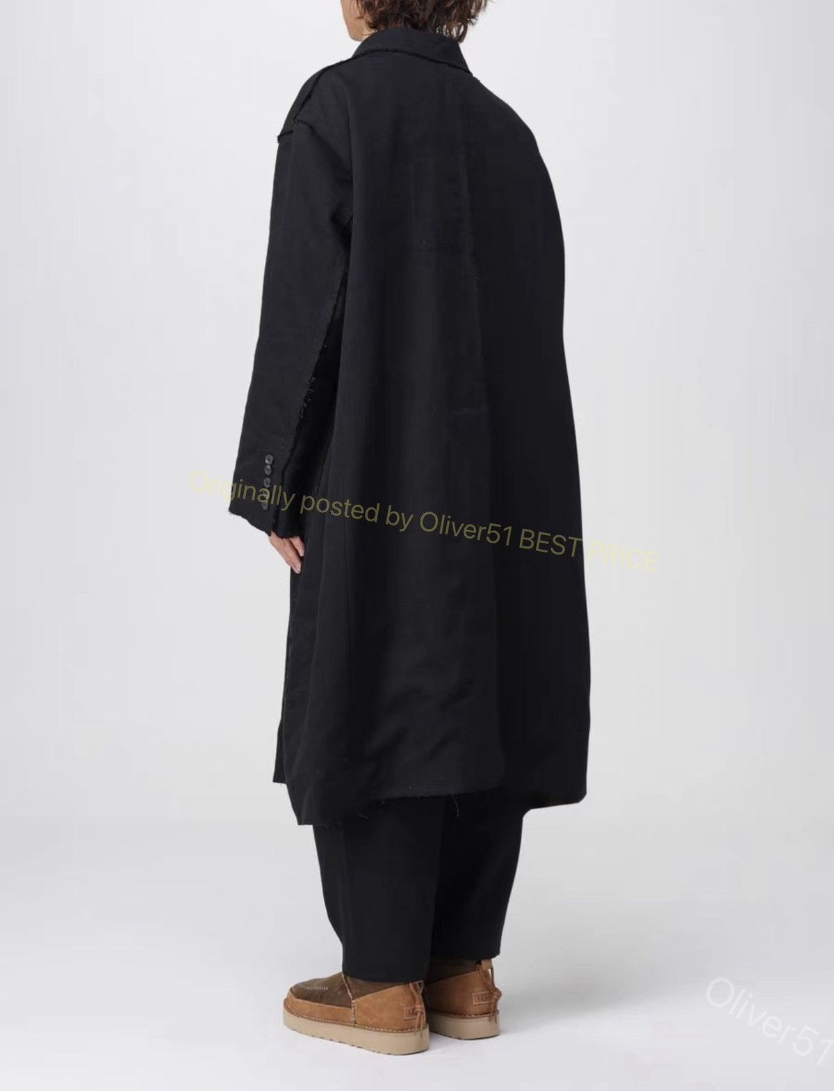 Ziggy Chen Ziggy Chen 23AW wool ochre‑yellow striped coat YYYY17/2610 Size US S / EU 44-46 / 1 - 6 Thumbnail