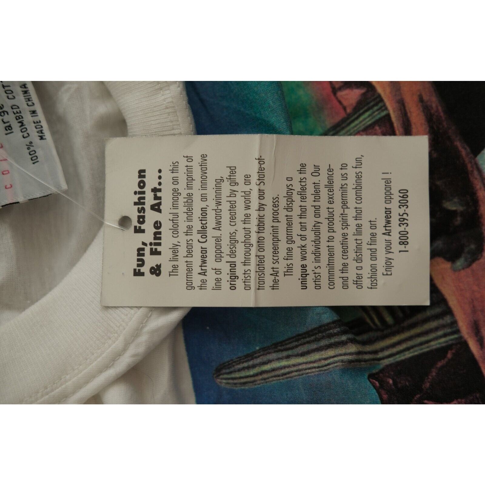 Other Vintage 1990s Artwear Collection Unisex Large White Shirt Size US L / EU 52-54 / 3 - 7 Thumbnail