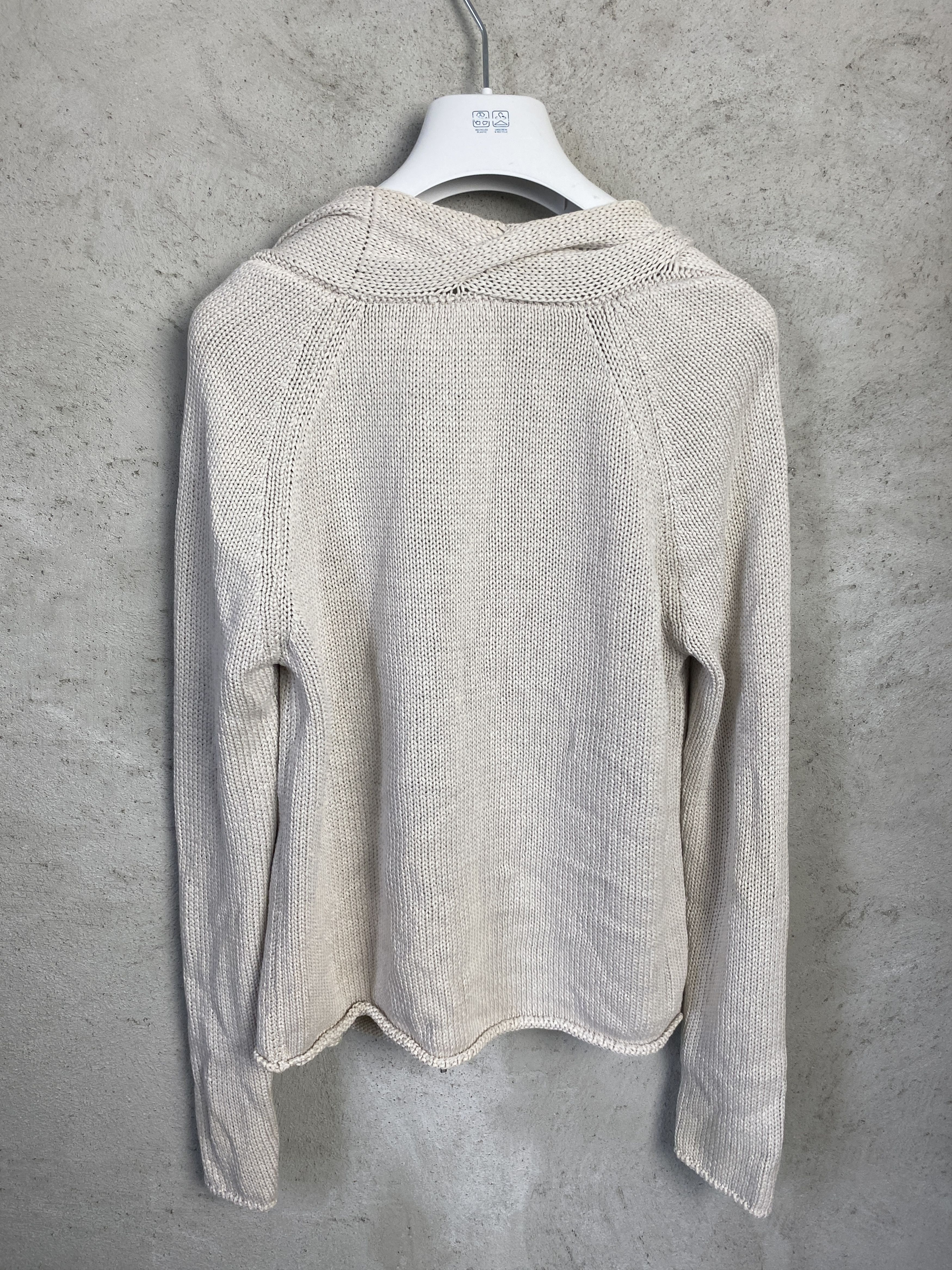 Max Mara Max Mara cotton zip-up sweater knitwear Size L / US 10 / IT 46 - 4 Thumbnail
