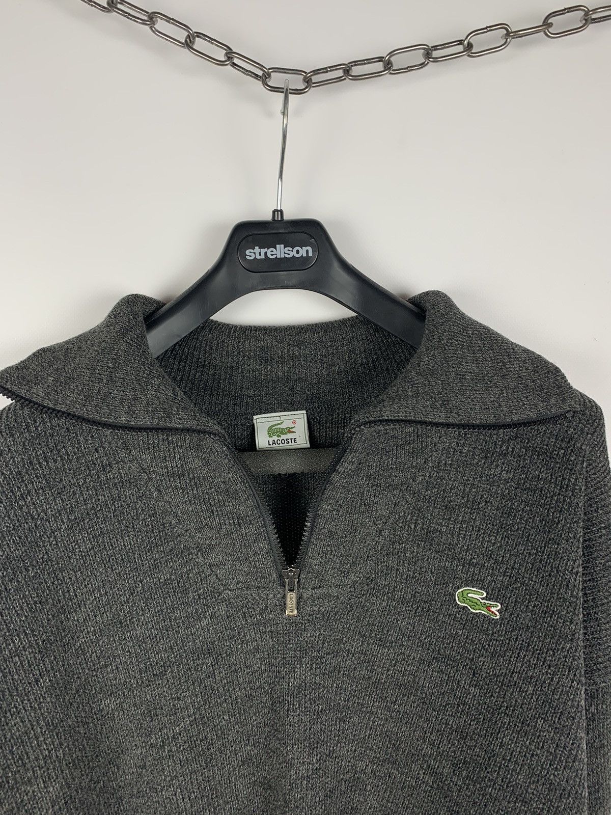 Lacoste Vintage Lacoste Men's 1/3 Zip Sweater Gray Size XXL 90's Size US XXL / EU 58 / 5 - 6 Thumbnail