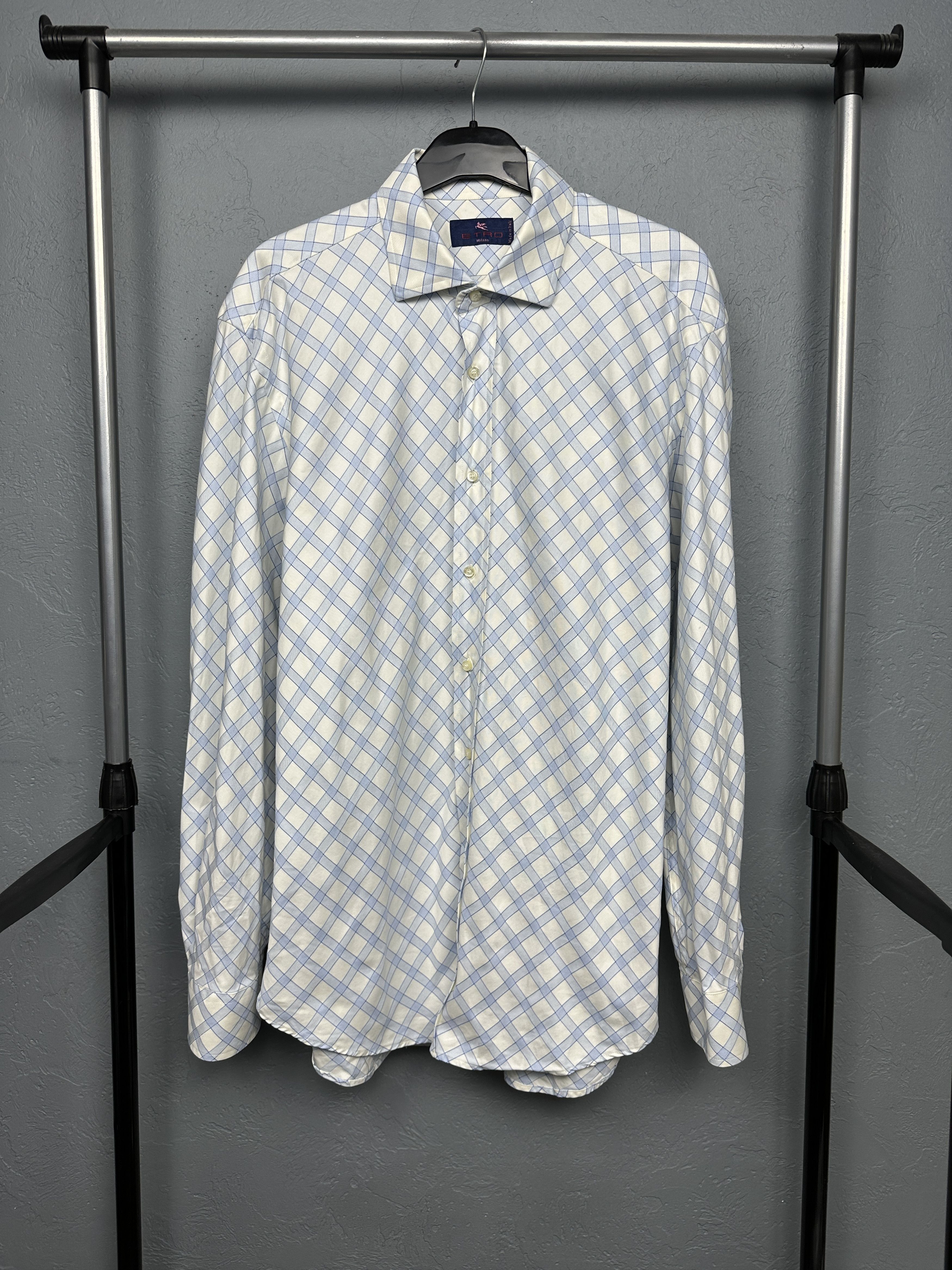 Etro Etro Milano Mens Long Sleeve Shirt Size US XL / EU 56 / 4 - 1 Thumbnail